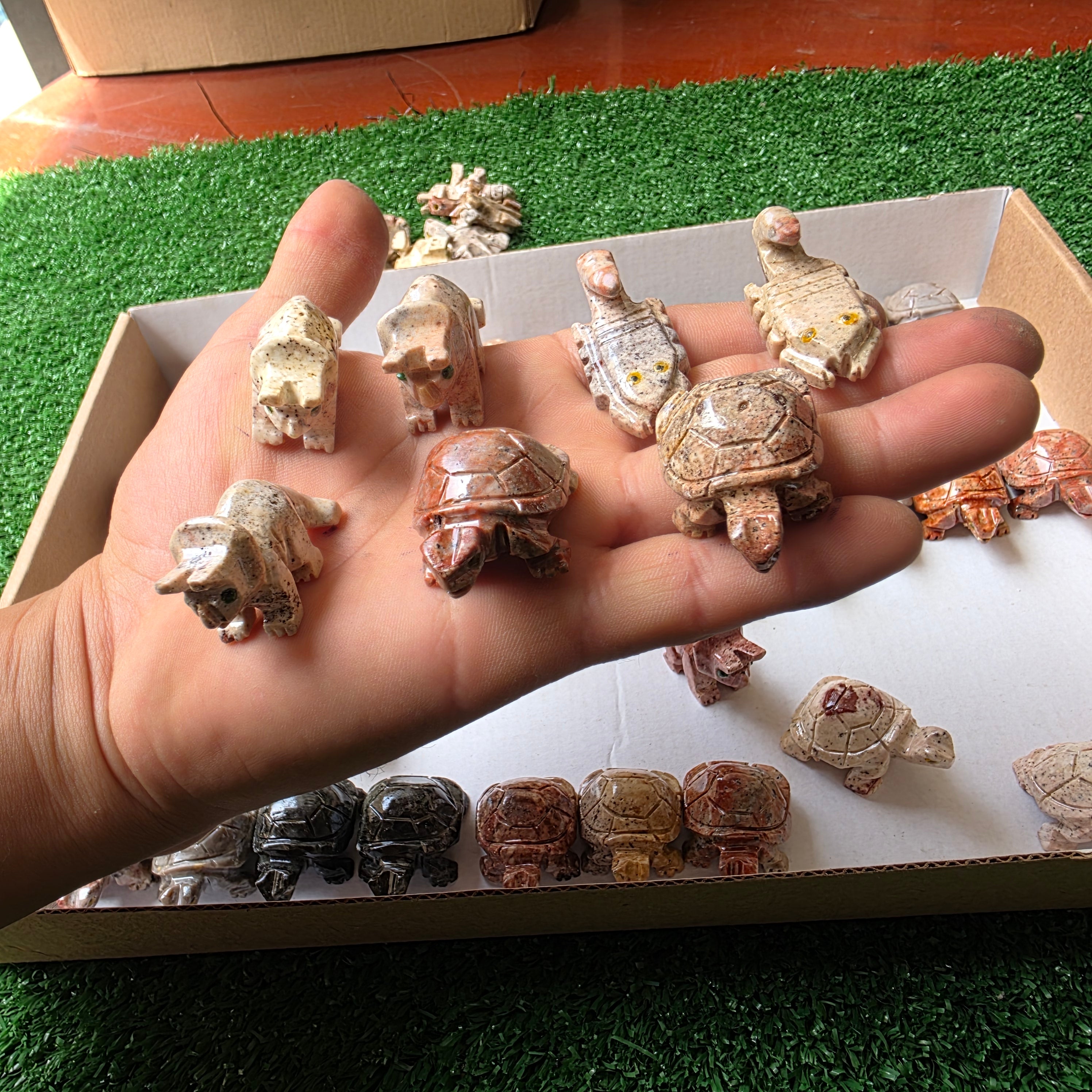 Lot 61 pcs Soapstone Animals