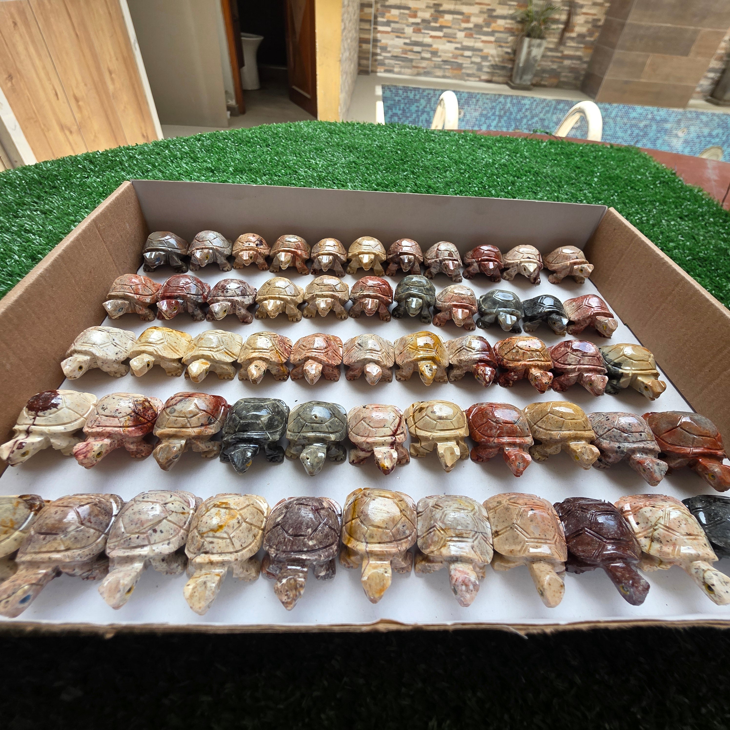 Lot 55 pcs Soapstone Turtle
