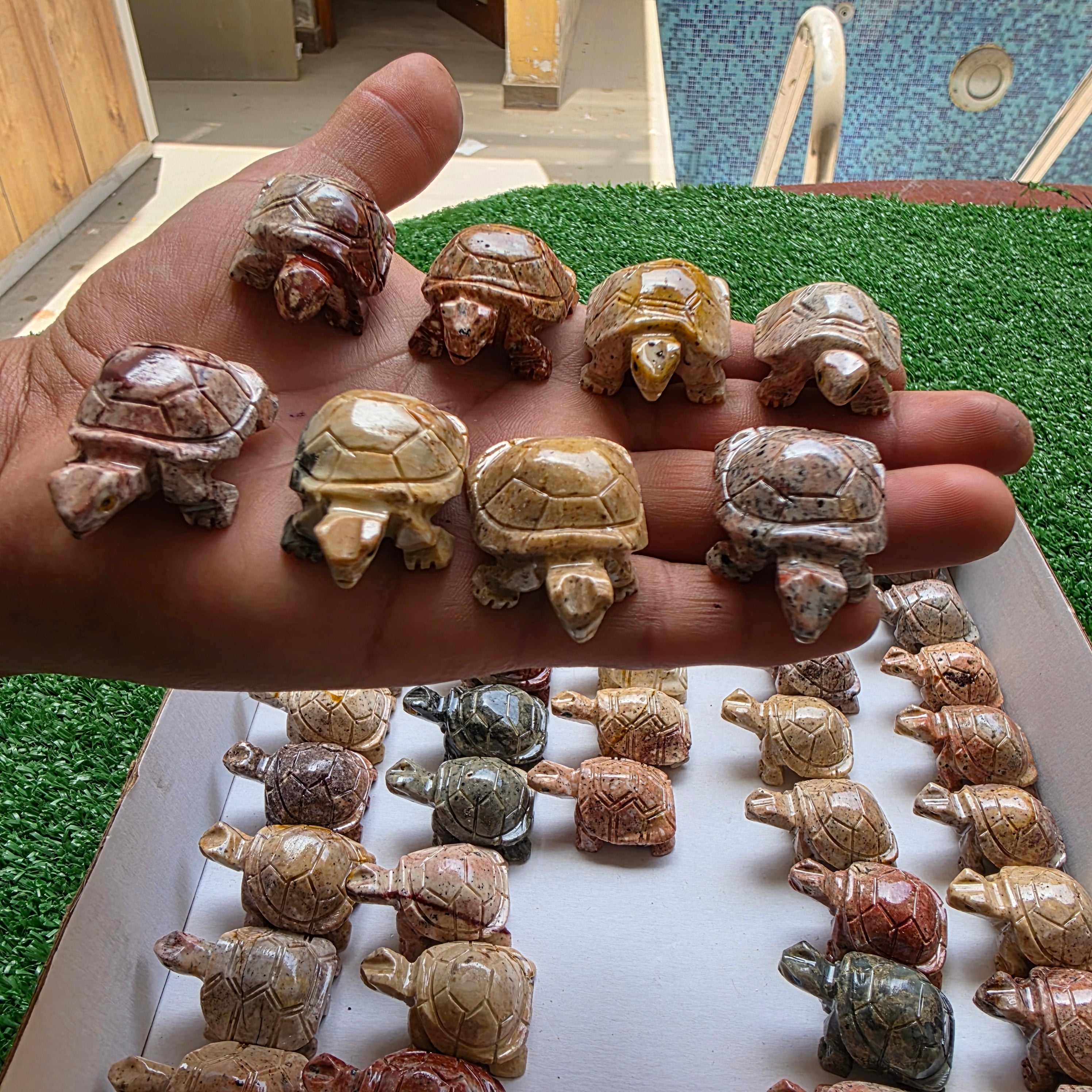 Lot 55 pcs Soapstone Turtle