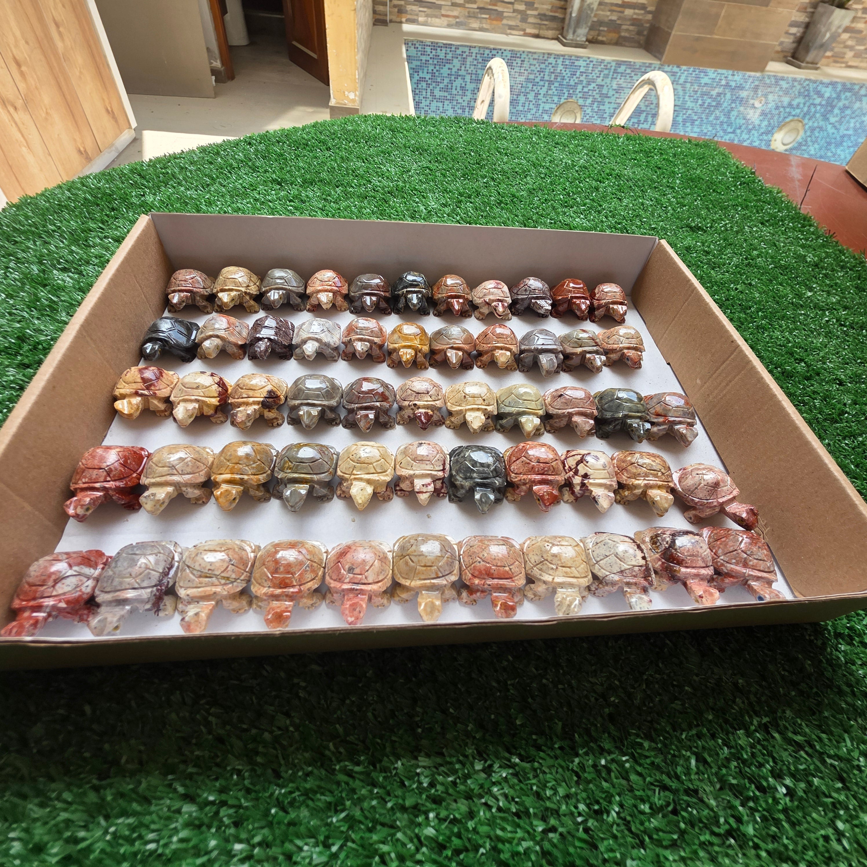 Lot 55 pcs Soapstone Turtle