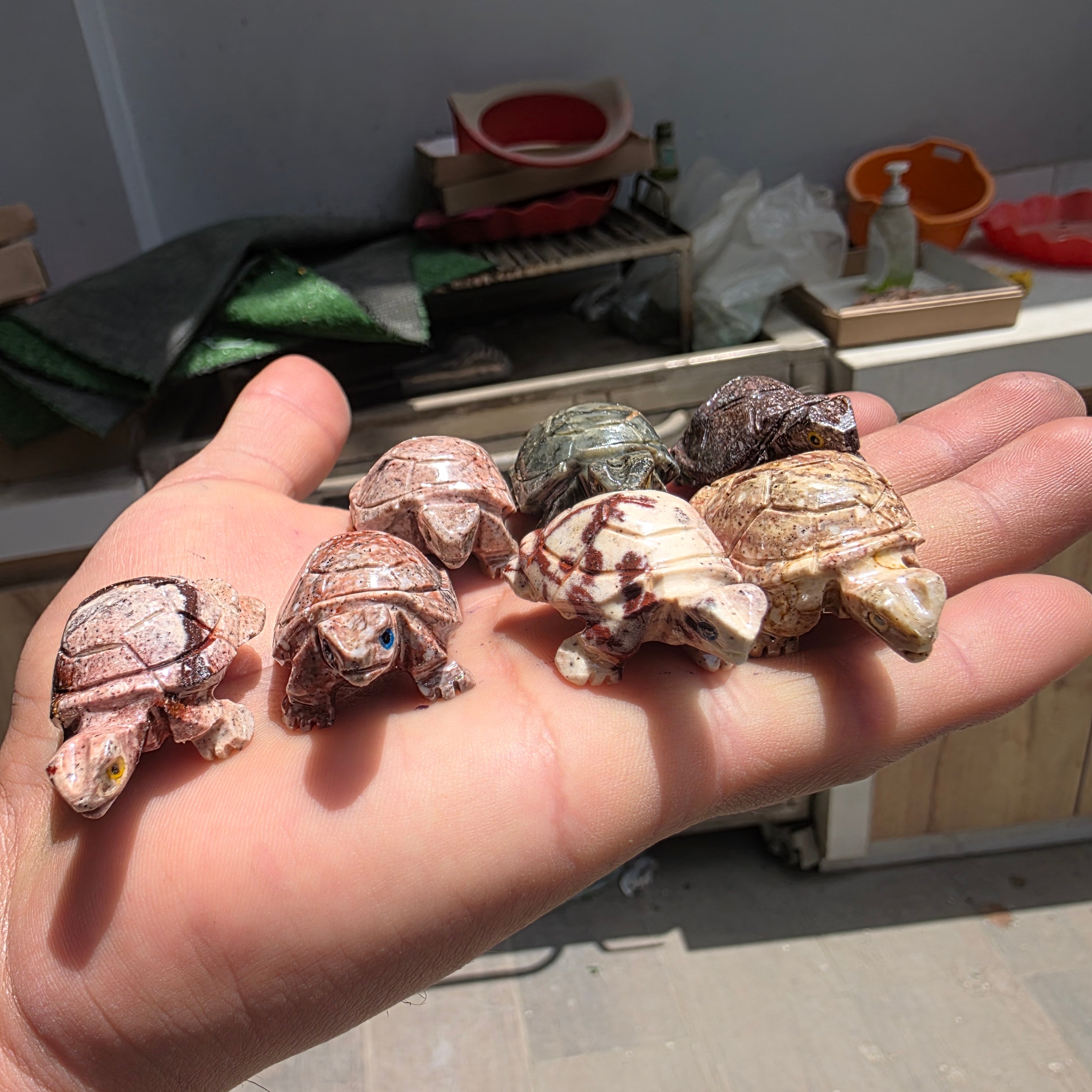 Lot 55 pcs Soapstone Turtle