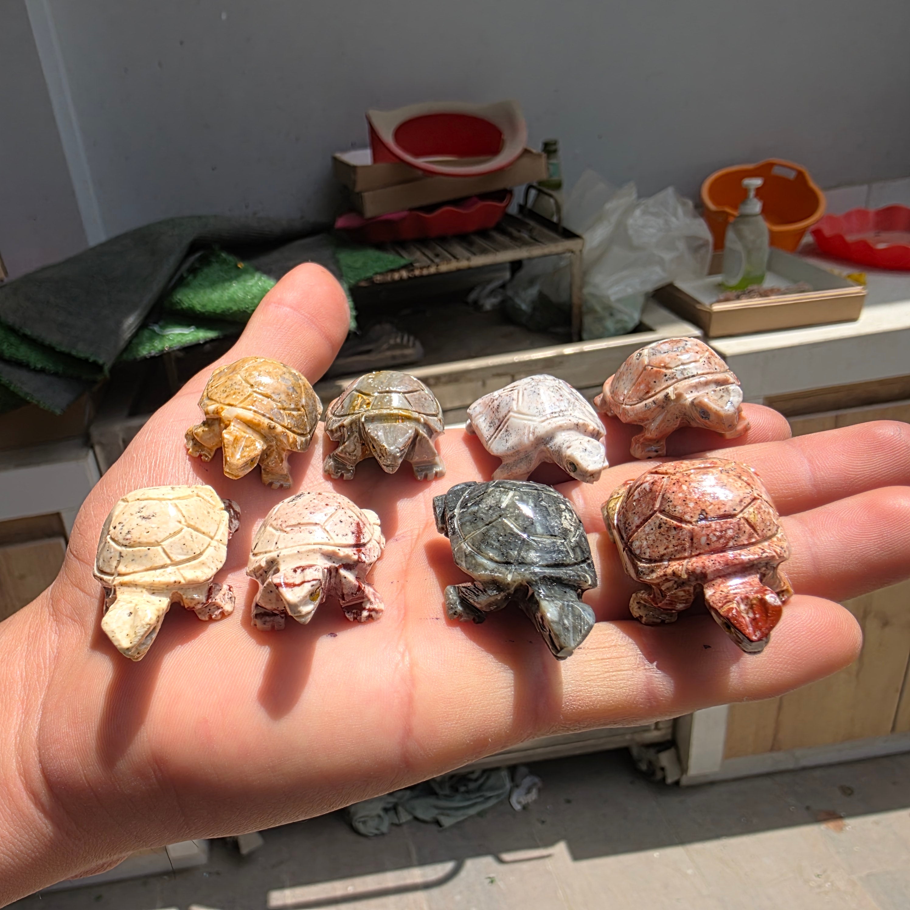 Lot 55 pcs Soapstone Turtle