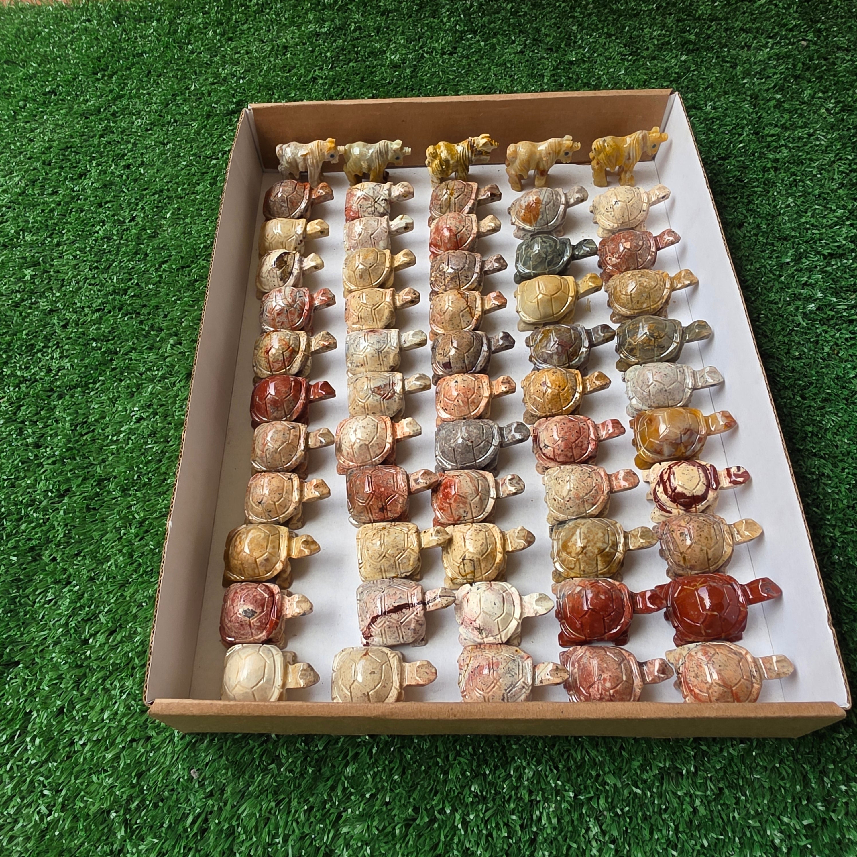 Lot 58 pcs Soapstone Animals