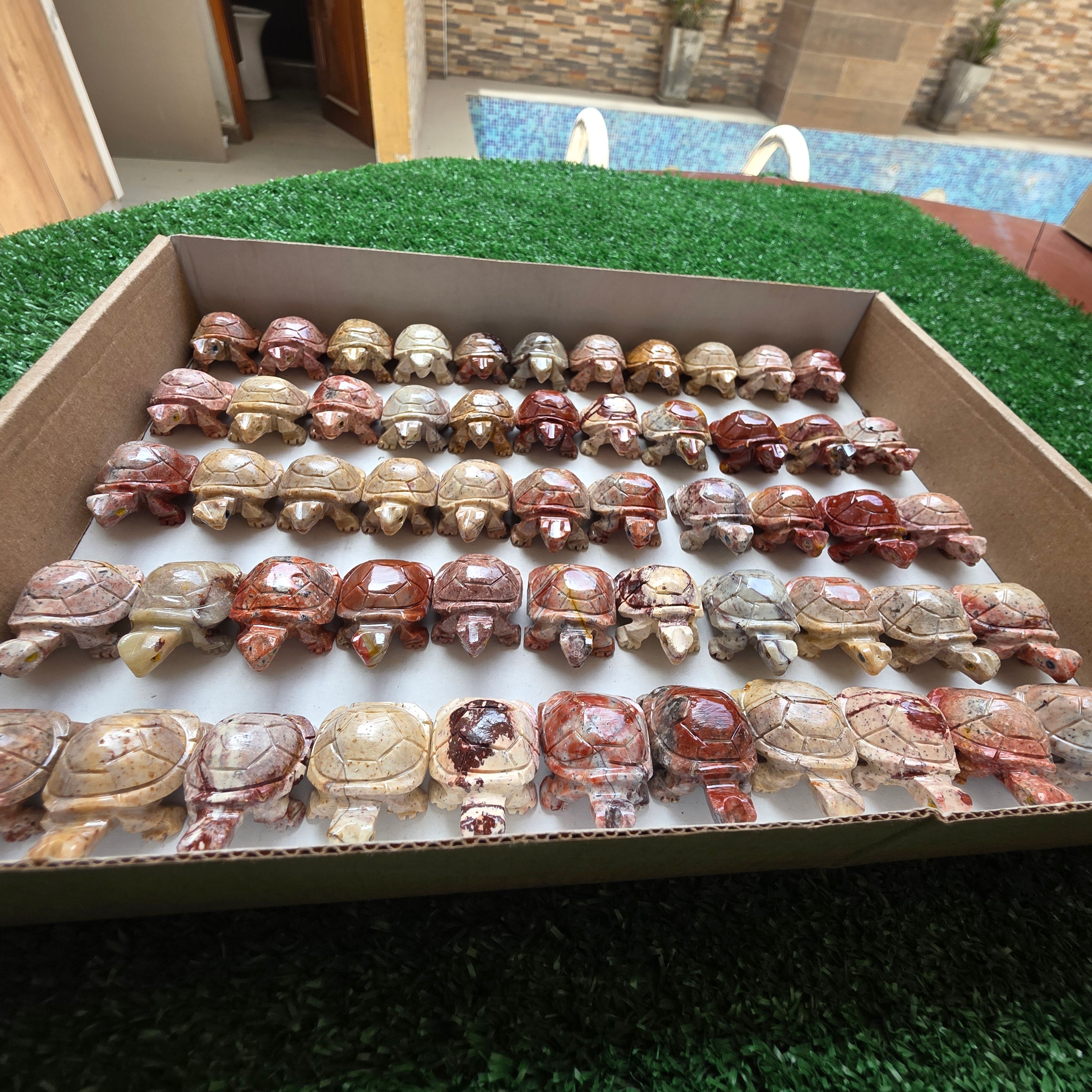 Lot 55 pcs Soapstone Turtle