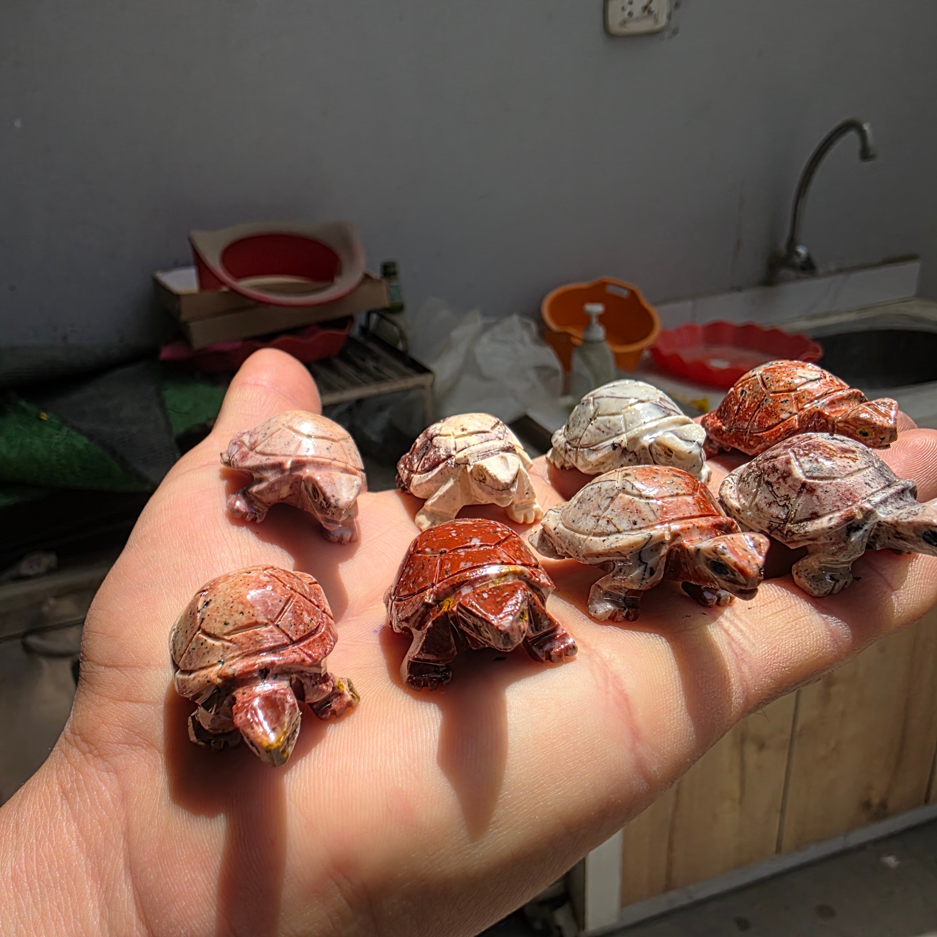 Lot 55 pcs Soapstone Turtle