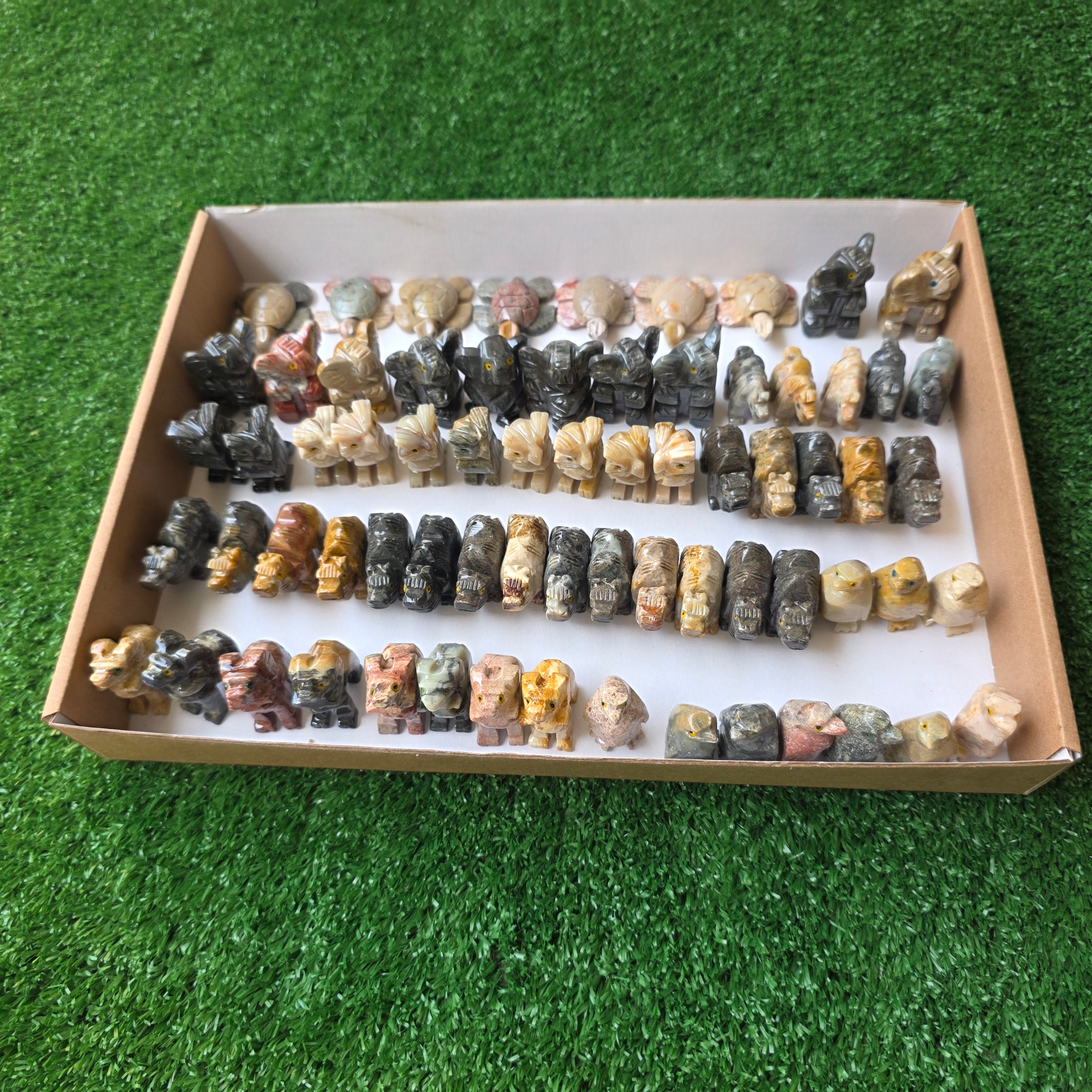 Lot 69 pcs Soapstone Animals
