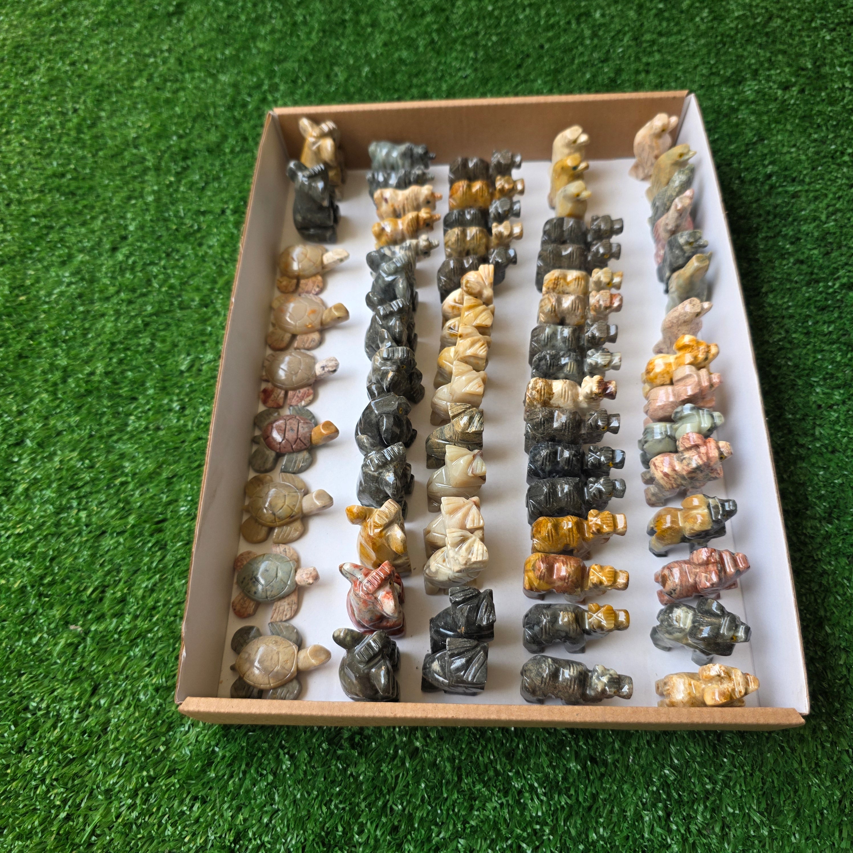 Lot 69 pcs Soapstone Animals