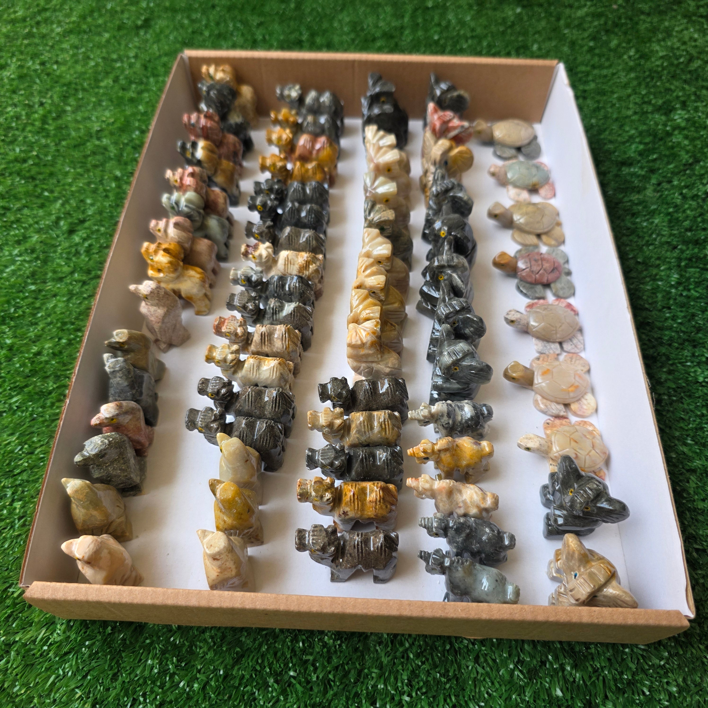 Lot 69 pcs Soapstone Animals