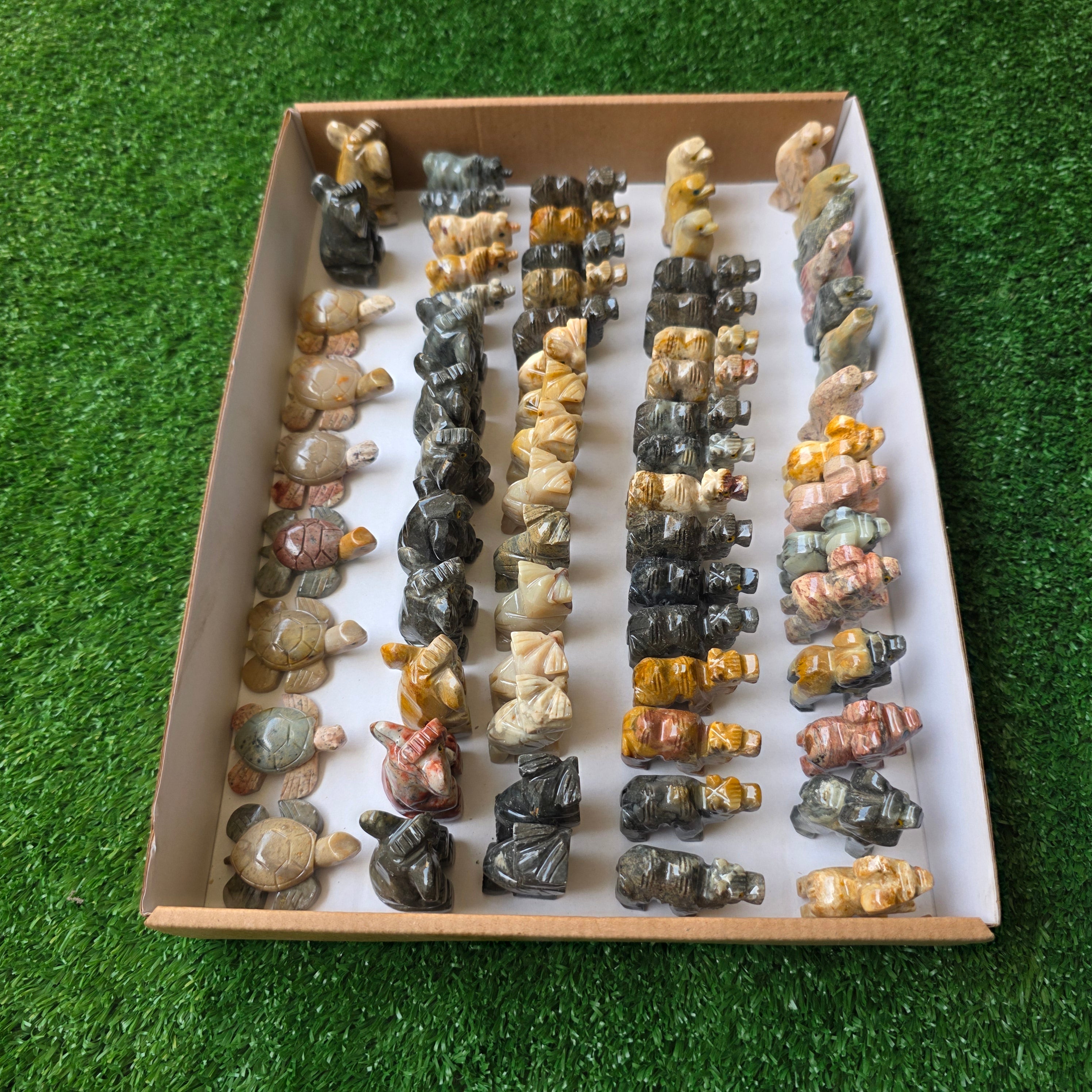 Lot 69 pcs Soapstone Animals