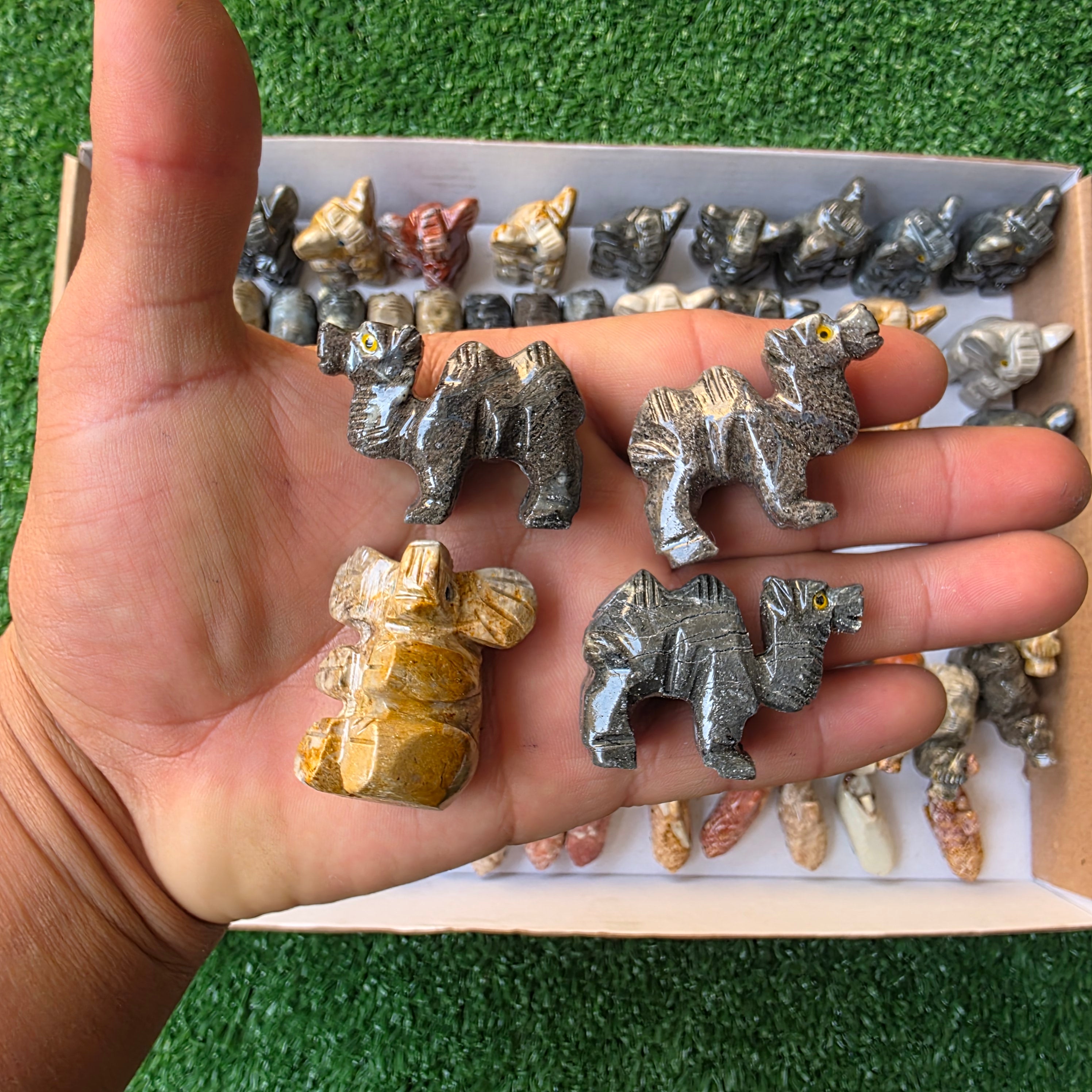 Lot 77 pcs Soapstone Animals