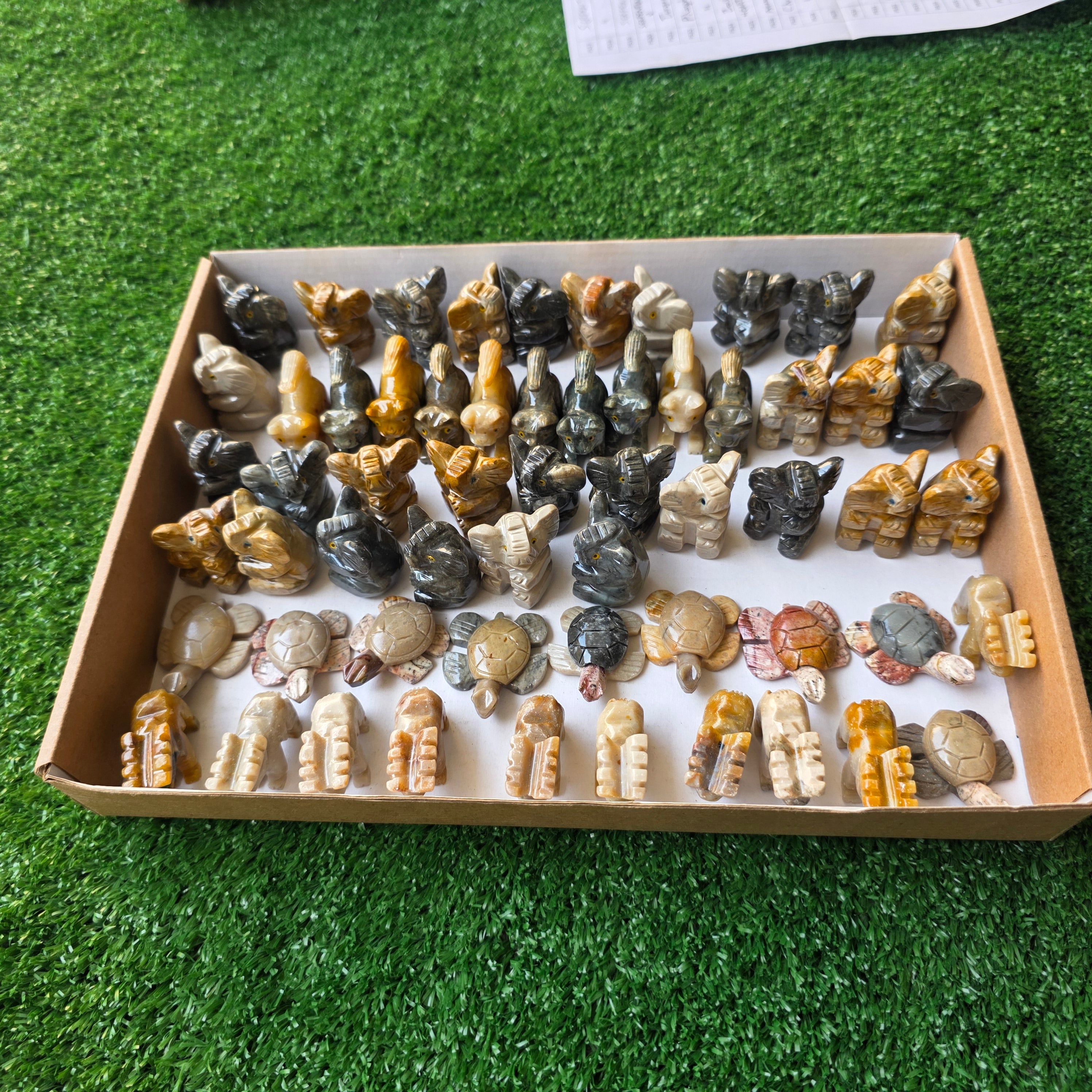 Lot 59 pcs Soapstone Animals