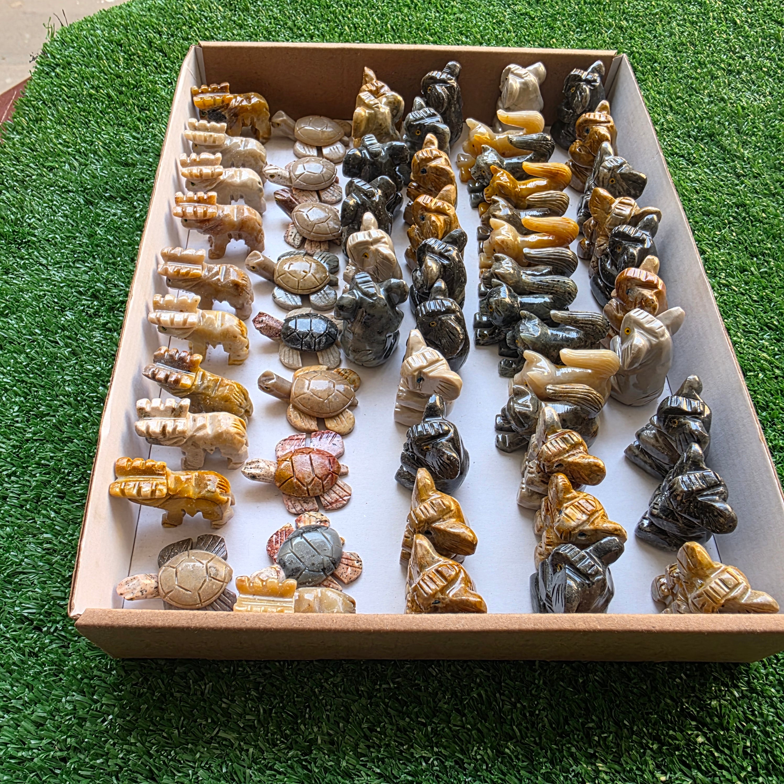 Lot 59 pcs Soapstone Animals