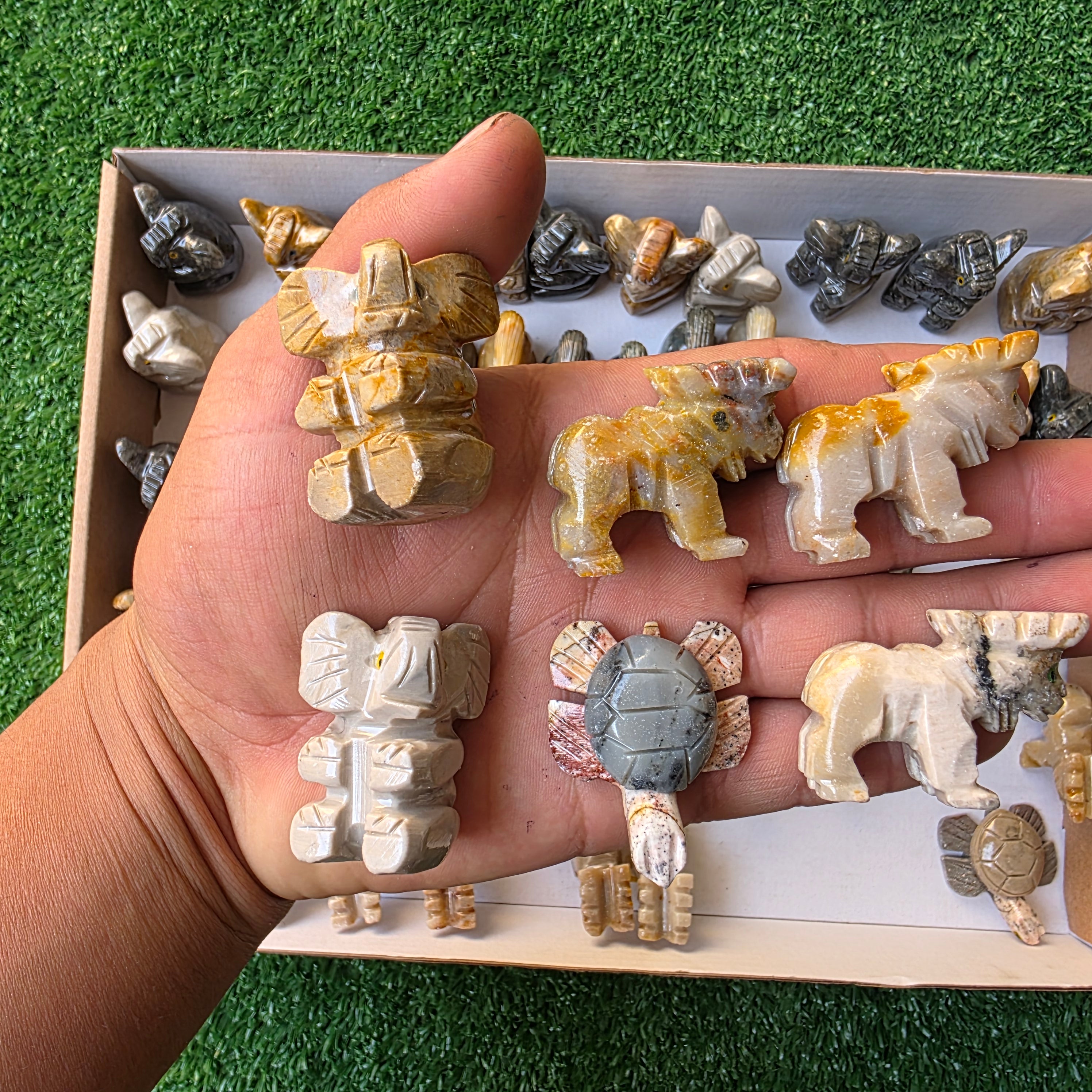 Lot 59 pcs Soapstone Animals