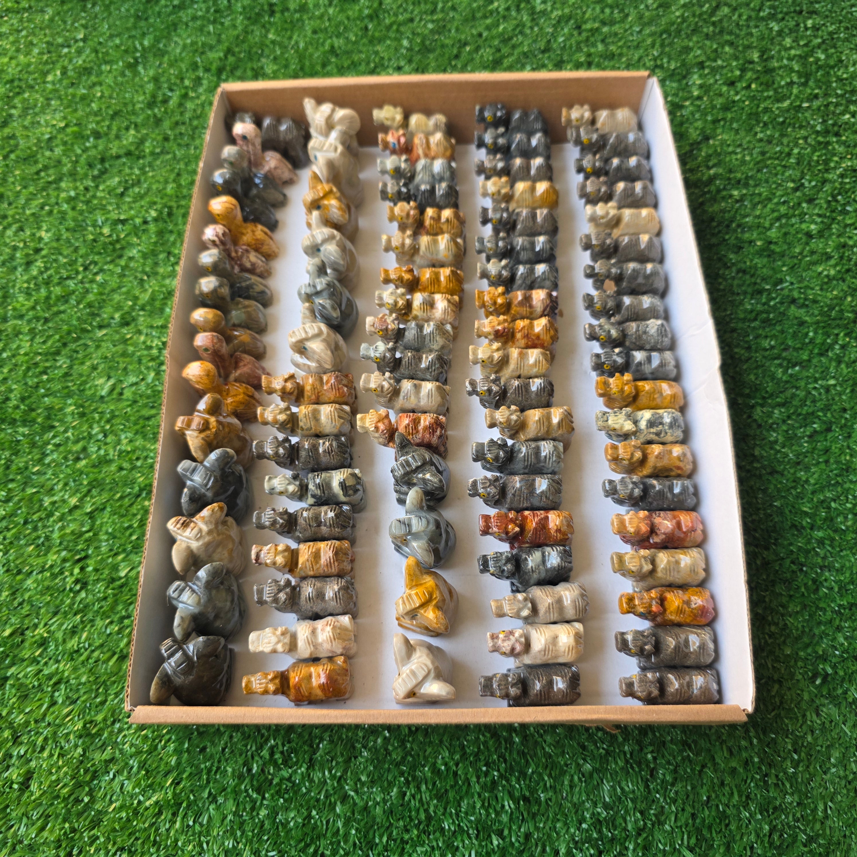 Lot 84 pcs Soapstone Animals