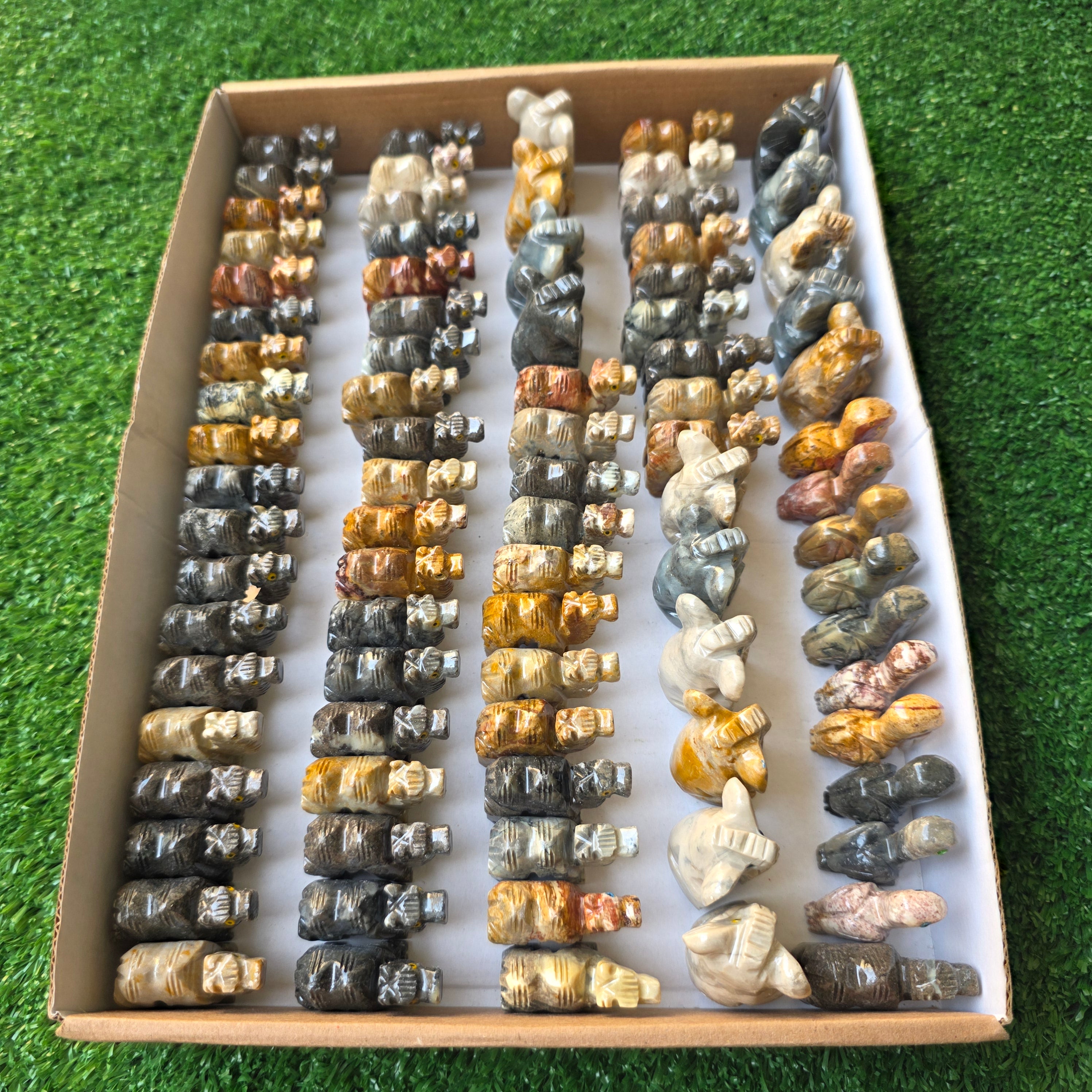 Lot 84 pcs Soapstone Animals