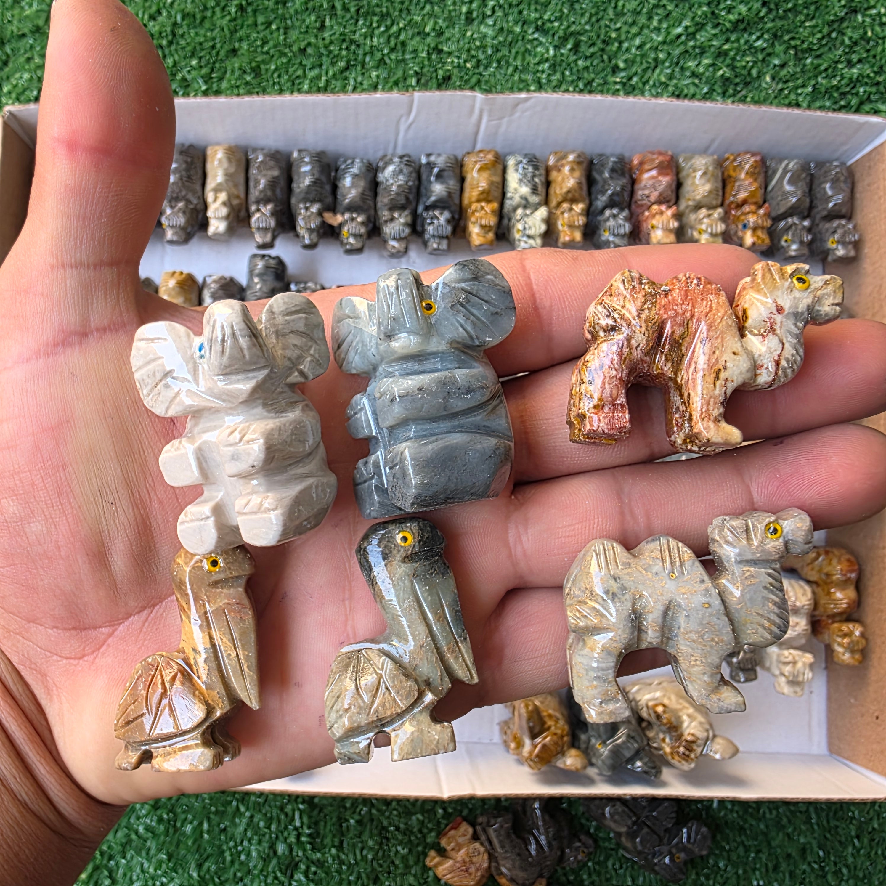 Lot 84 pcs Soapstone Animals