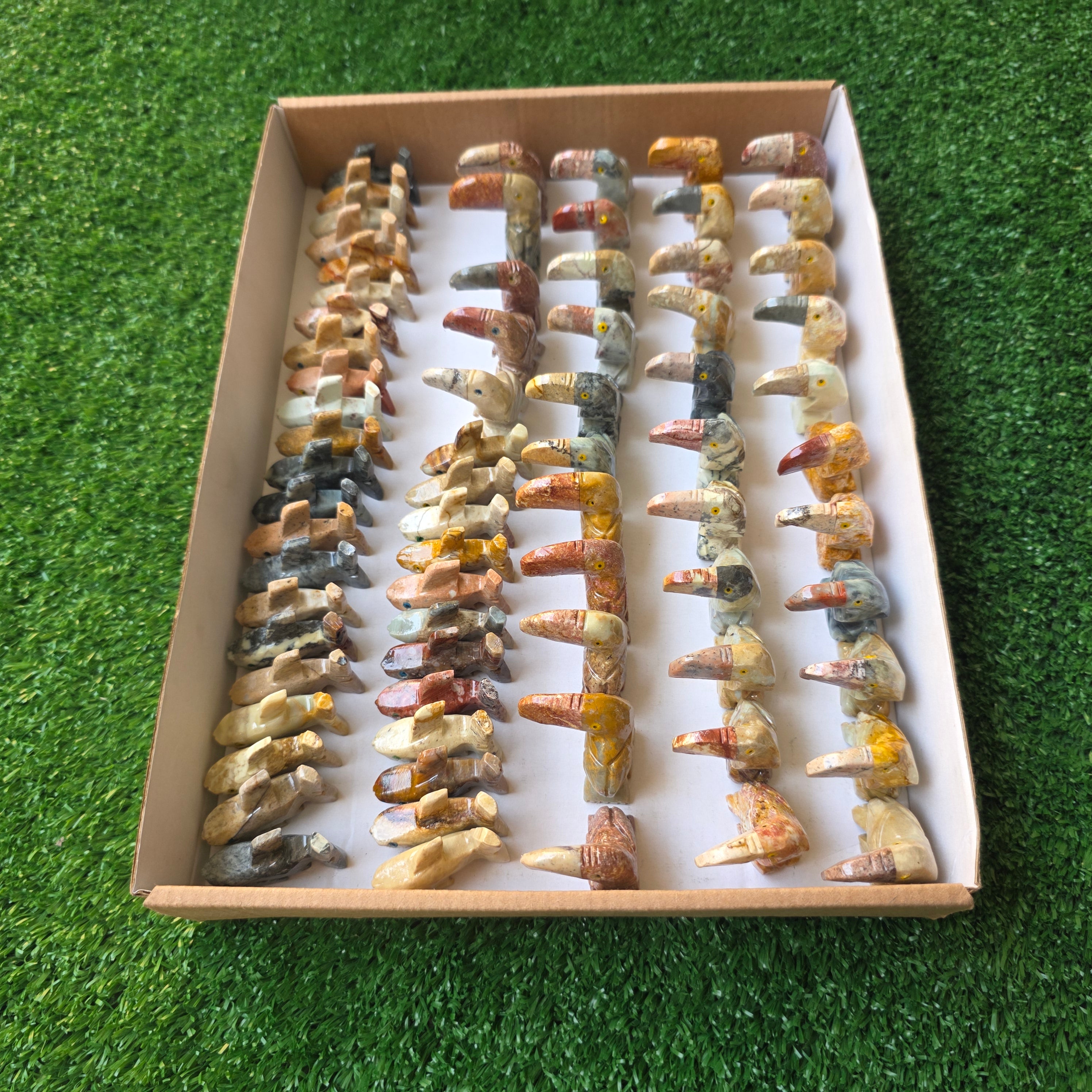 Lot 72 pcs Soapstone Animals