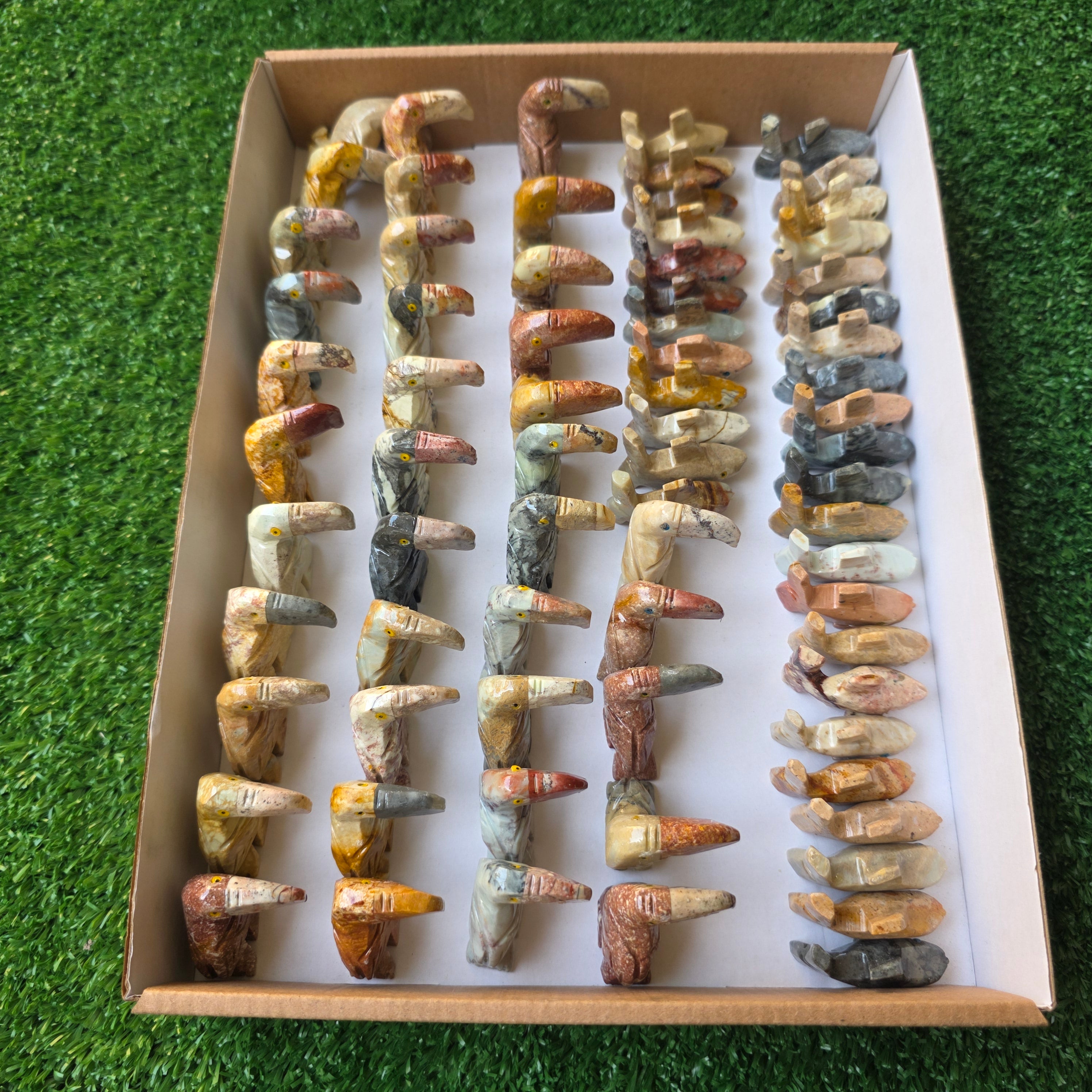 Lot 72 pcs Soapstone Animals