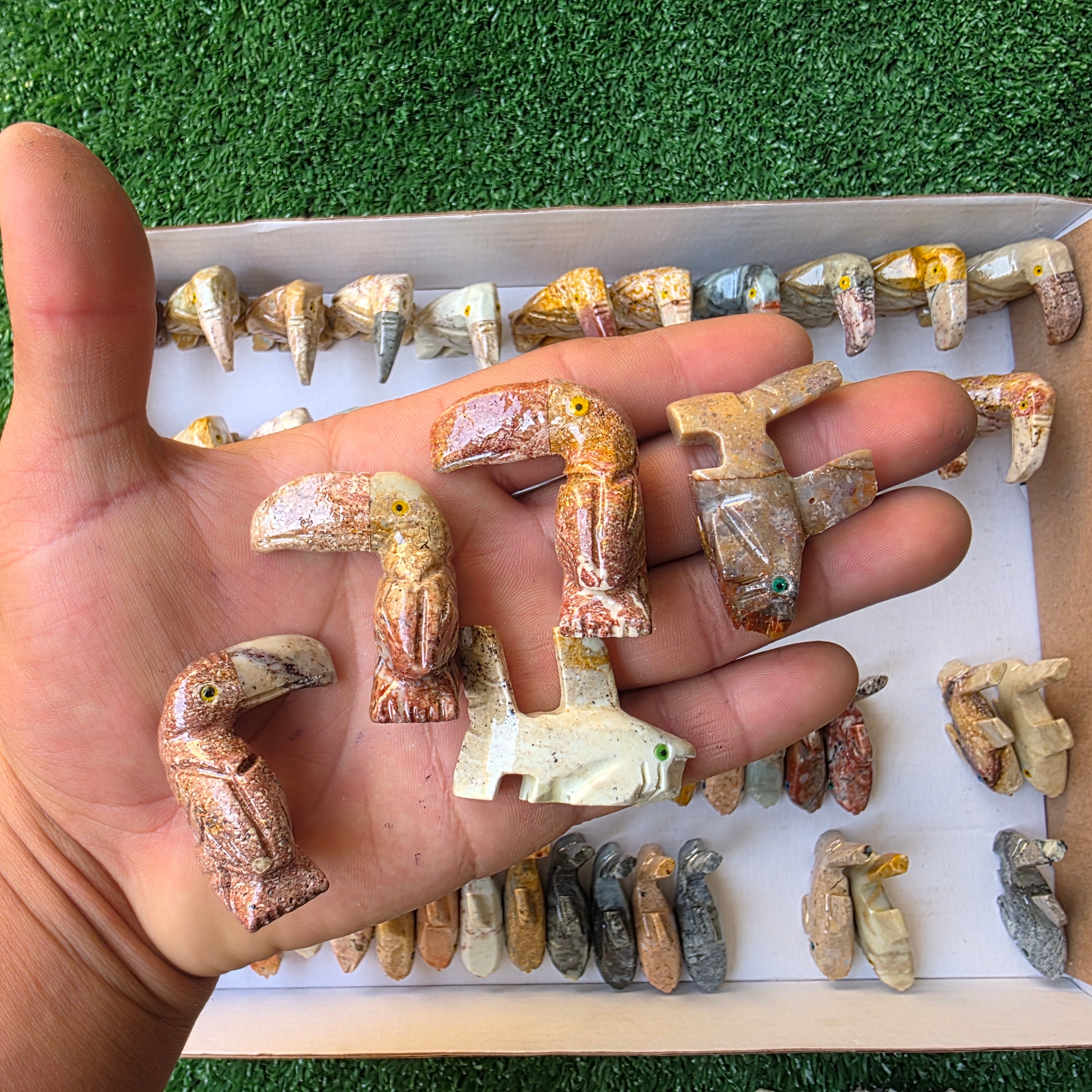Lot 72 pcs Soapstone Animals