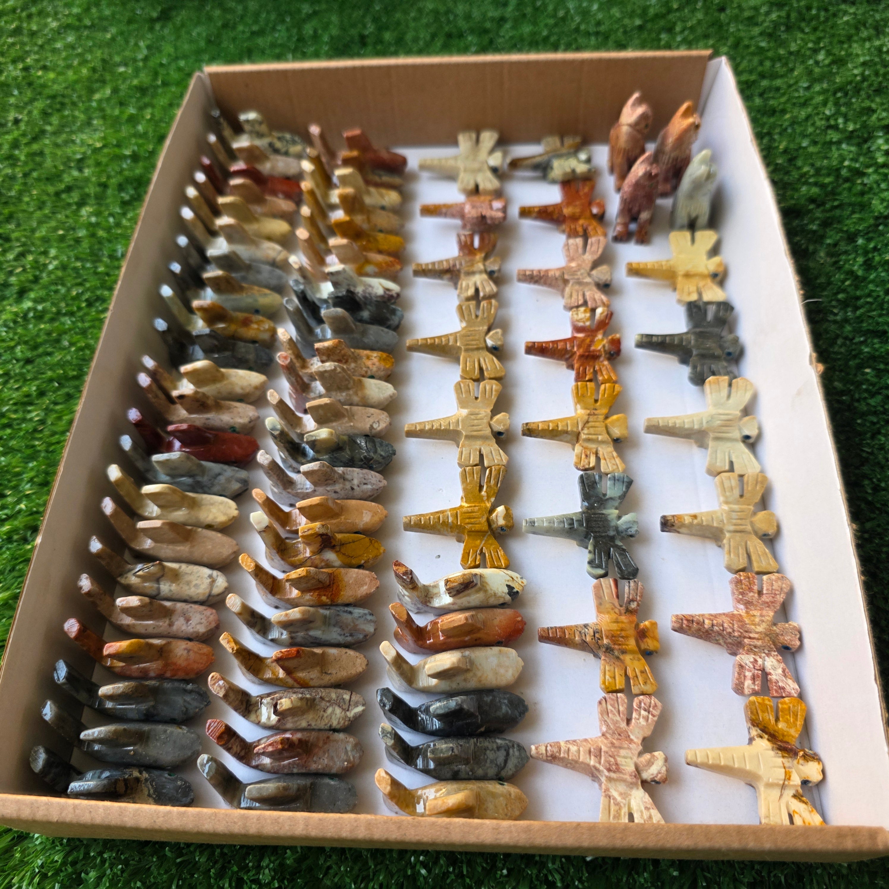 Lot 74 pcs Soapstone Animals