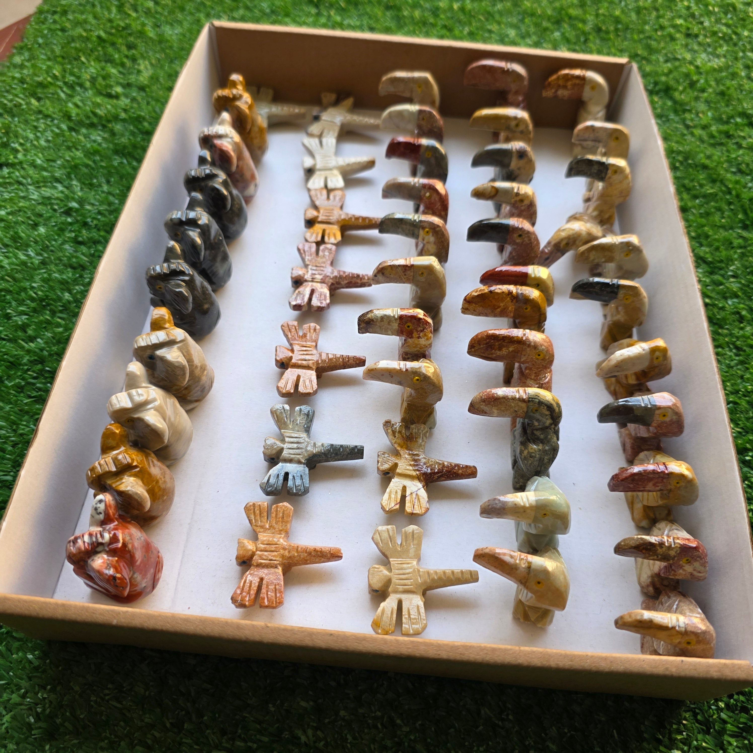 Lot 49 pcs Soapstone Animals