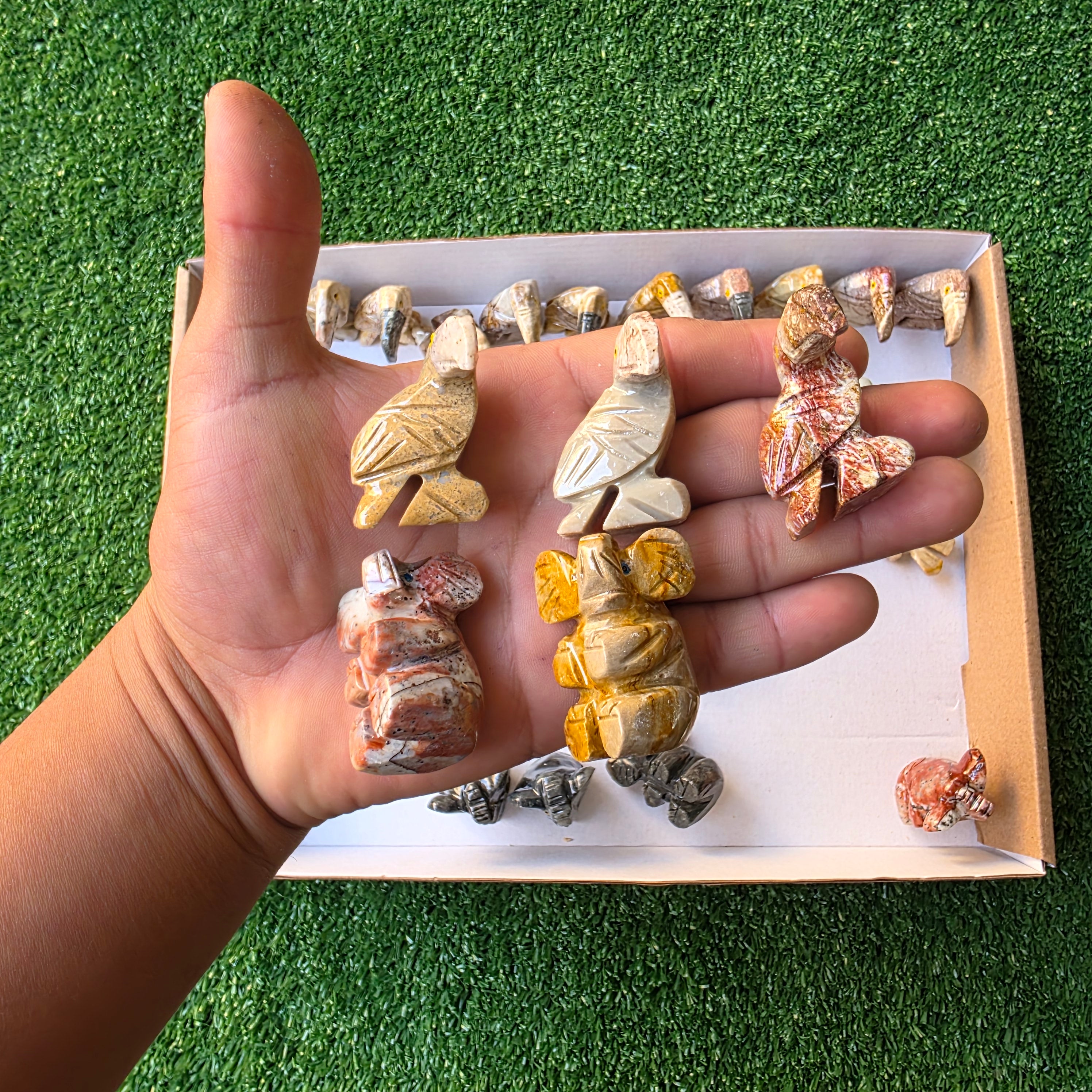 Lot 49 pcs Soapstone Animals