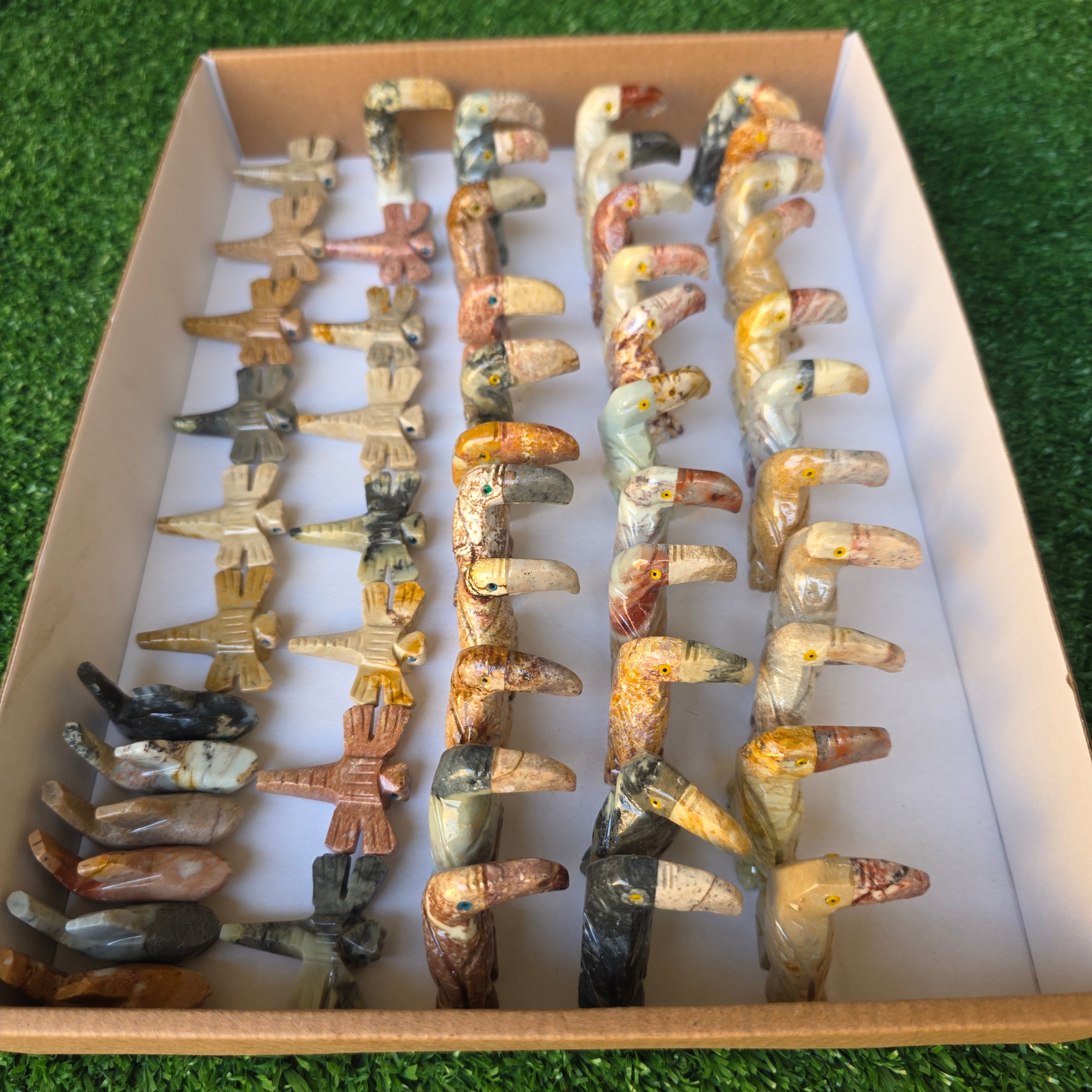 Lot 53 pcs Soapstone Animals