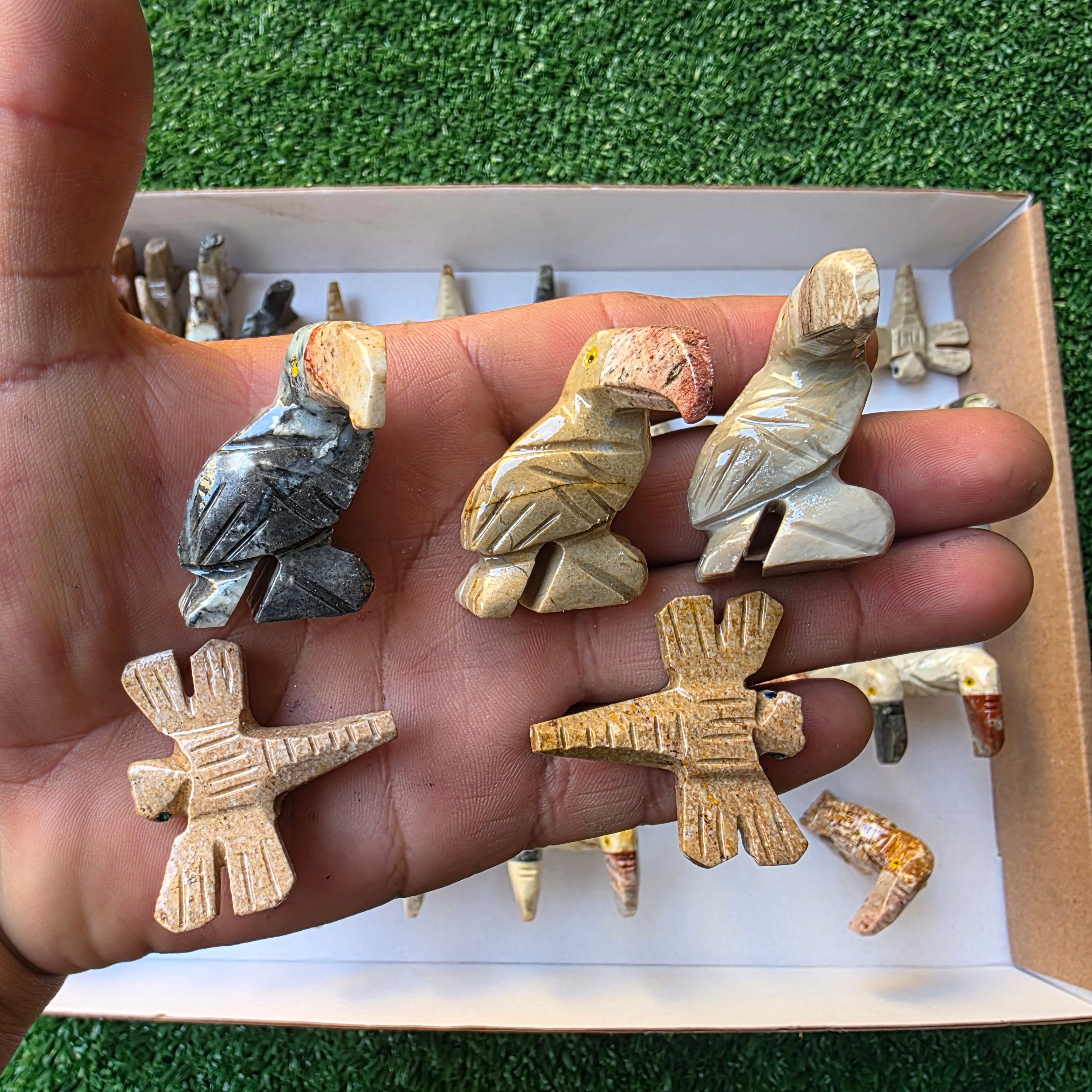 Lot 53 pcs Soapstone Animals