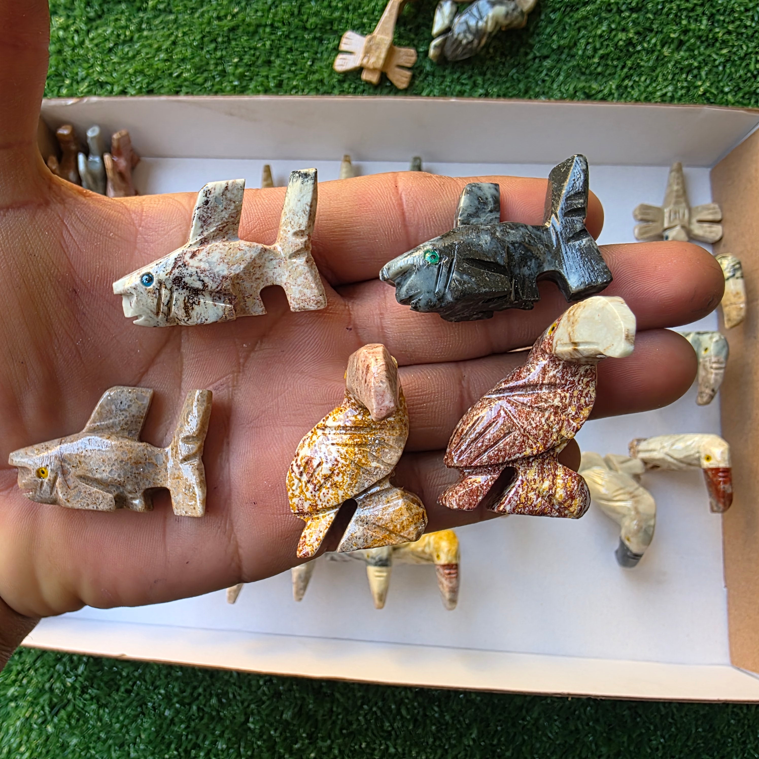Lot 53 pcs Soapstone Animals