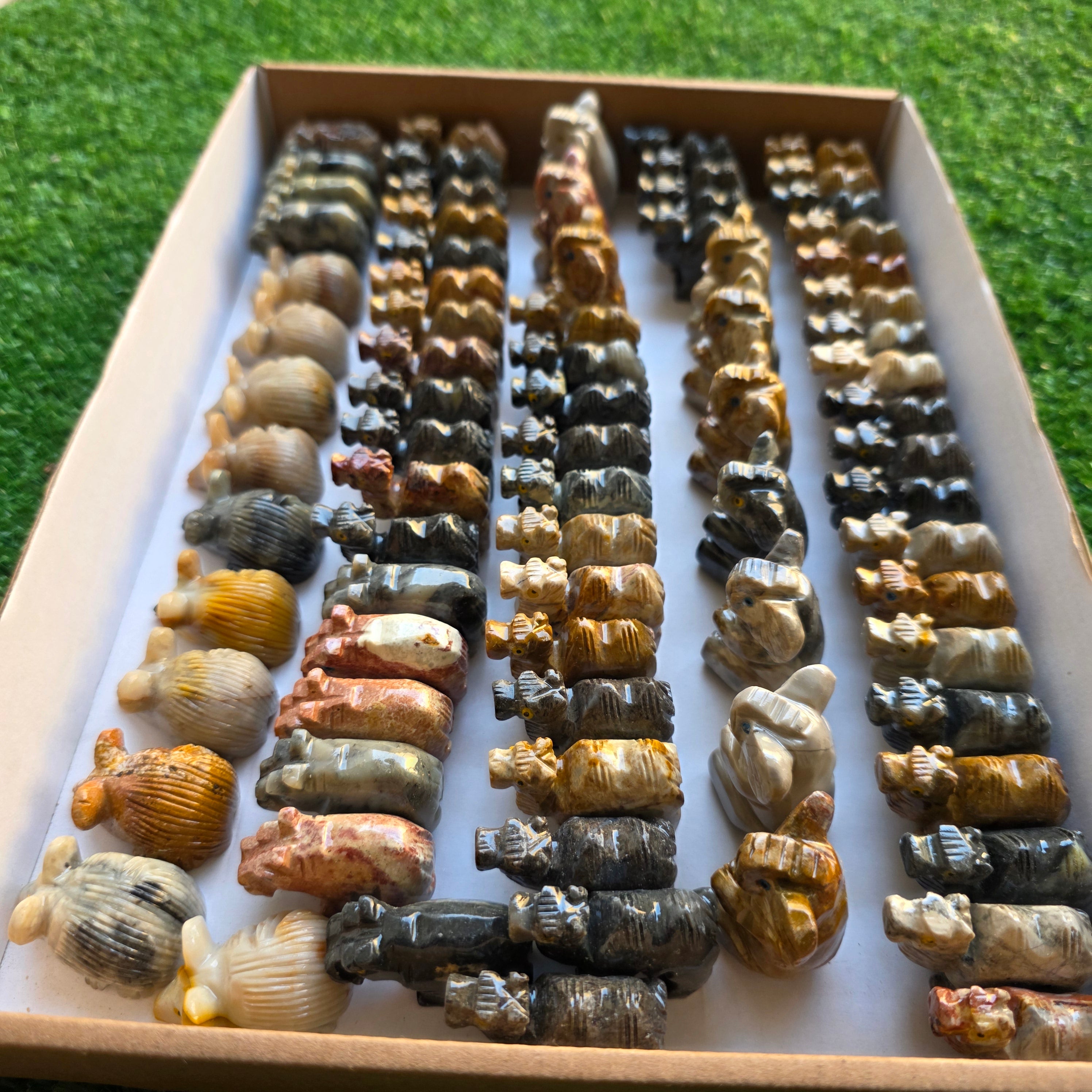 Lot 73 pcs Soapstone Animals