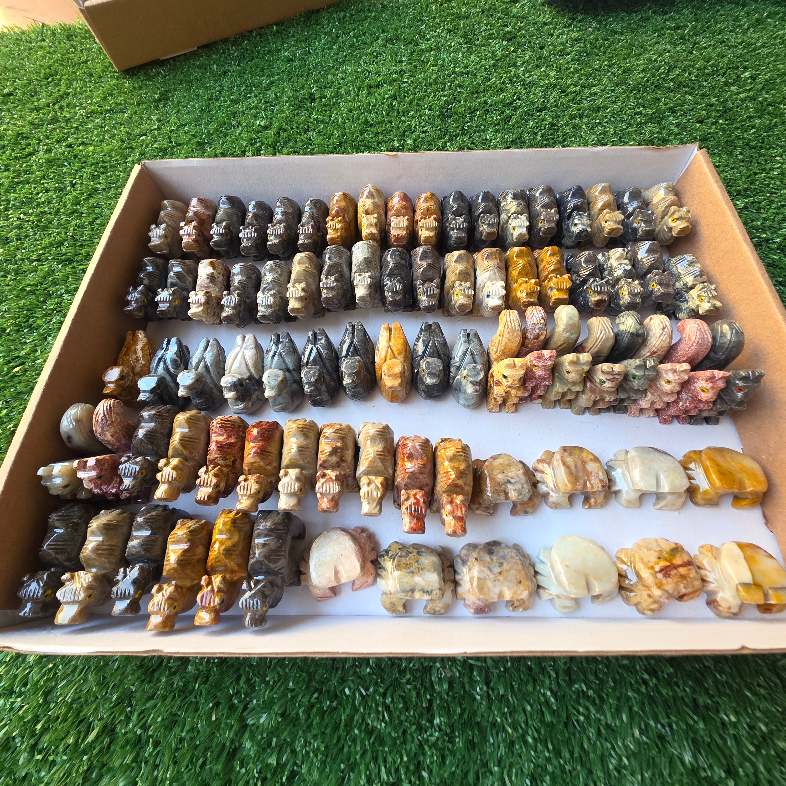 Lot 81 pcs Soapstone Animals