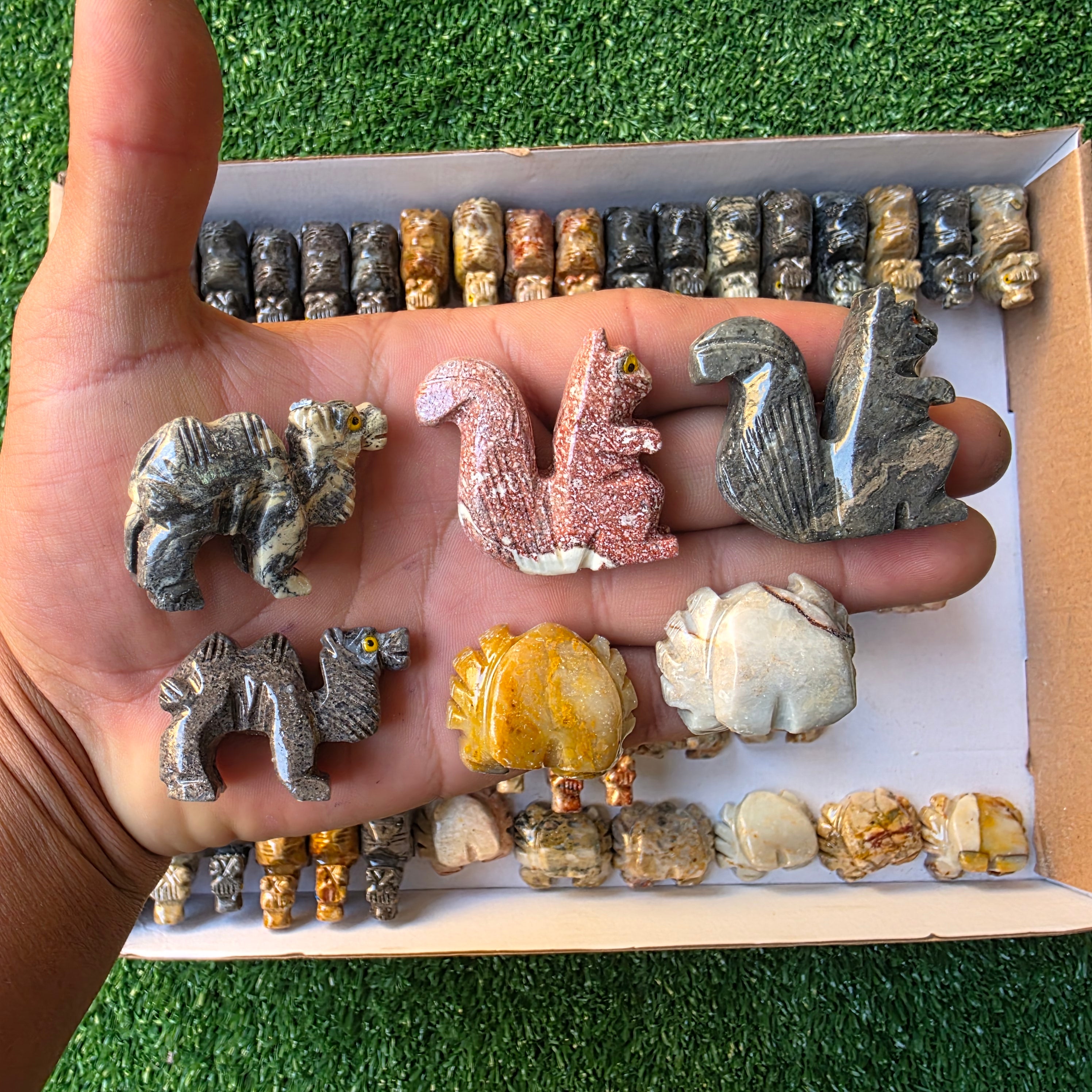 Lot 81 pcs Soapstone Animals