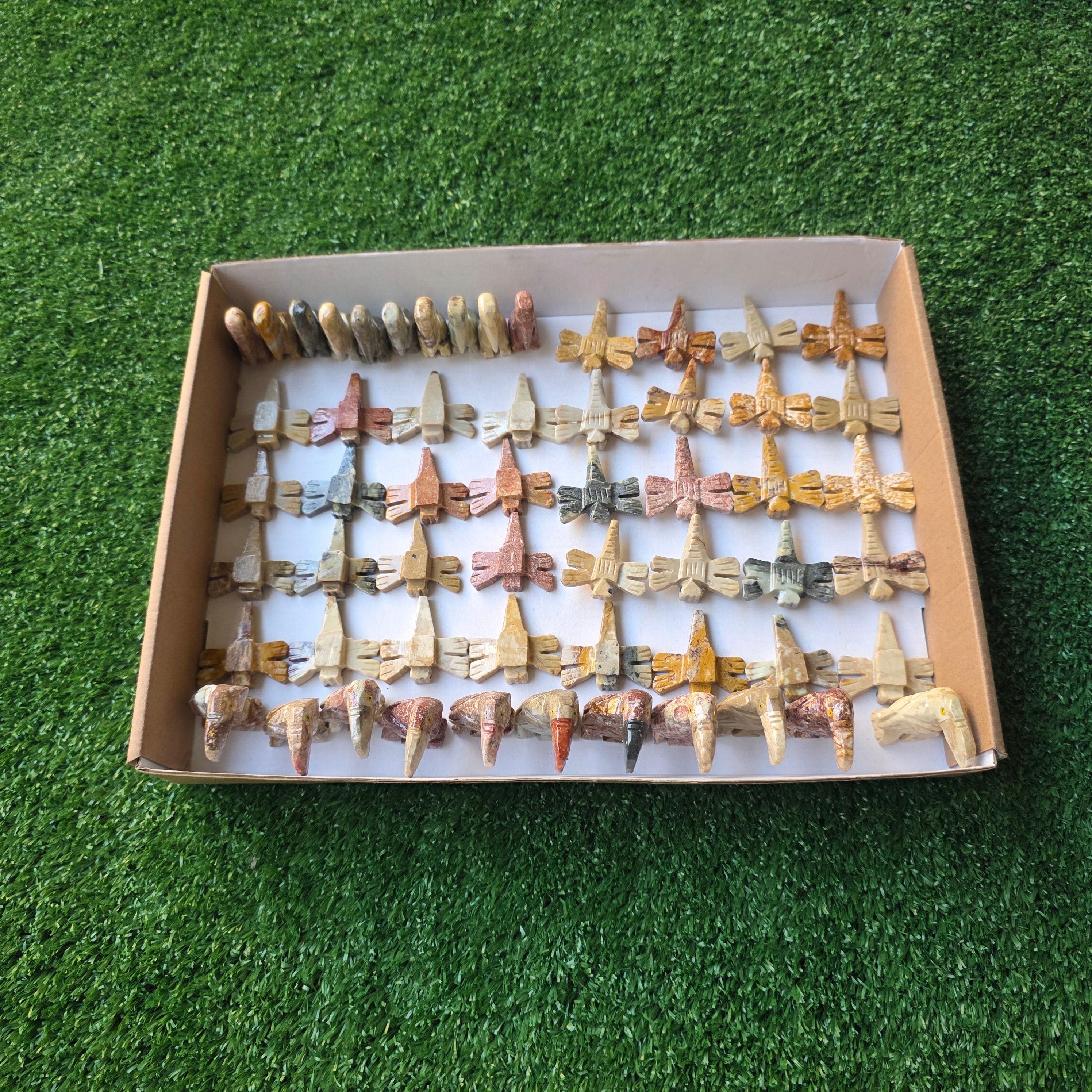Lot 57 pcs Soapstone Animals