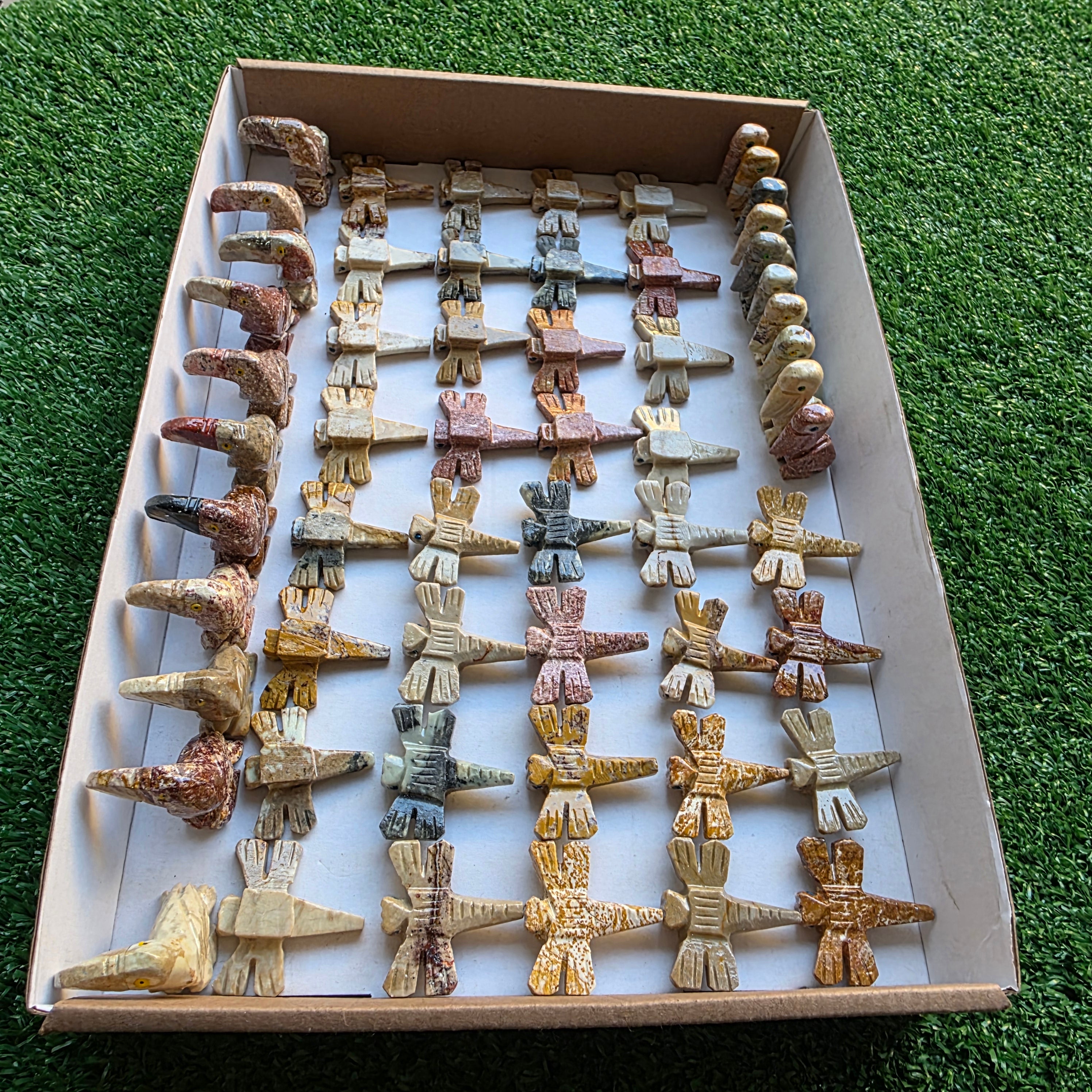 Lot 57 pcs Soapstone Animals