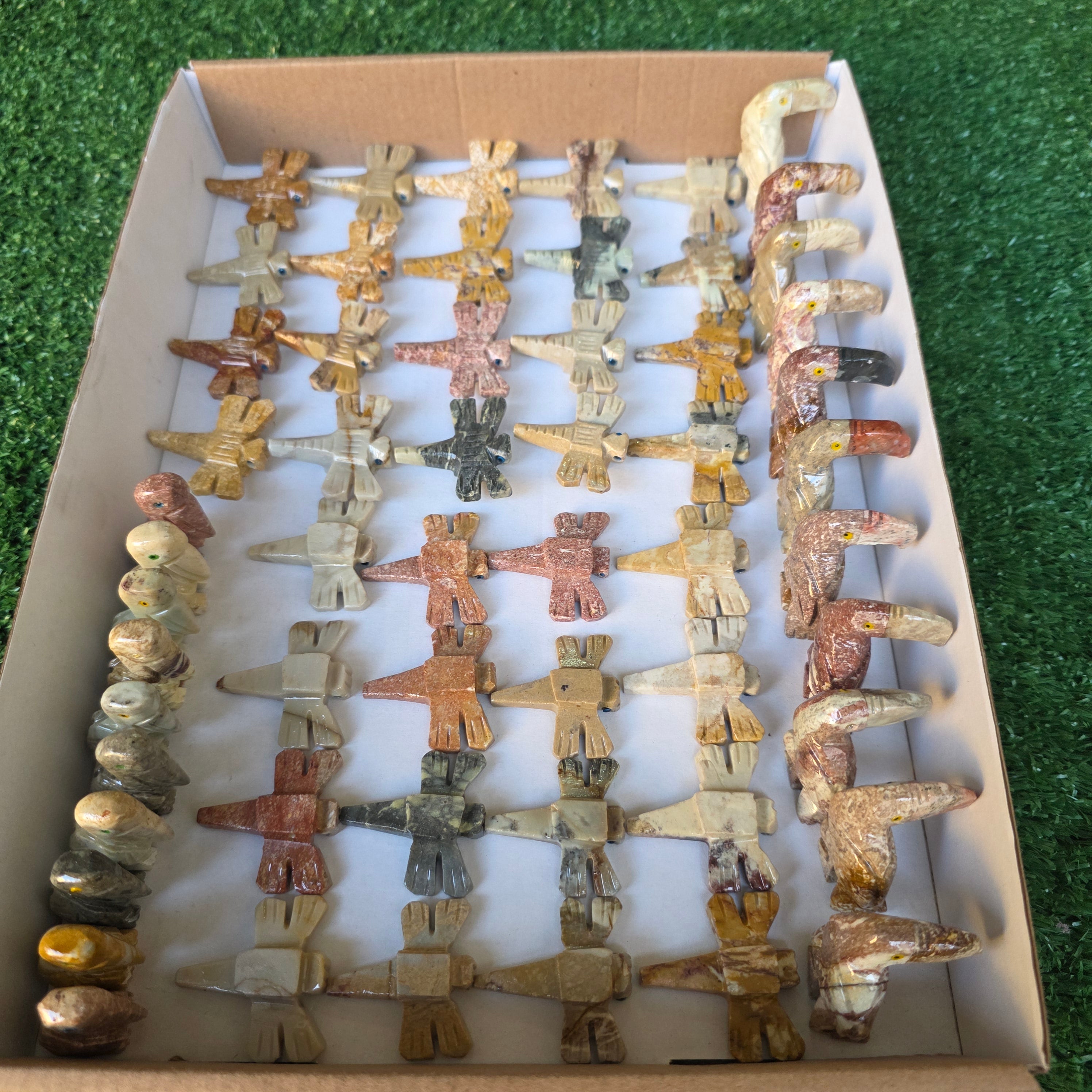 Lot 57 pcs Soapstone Animals