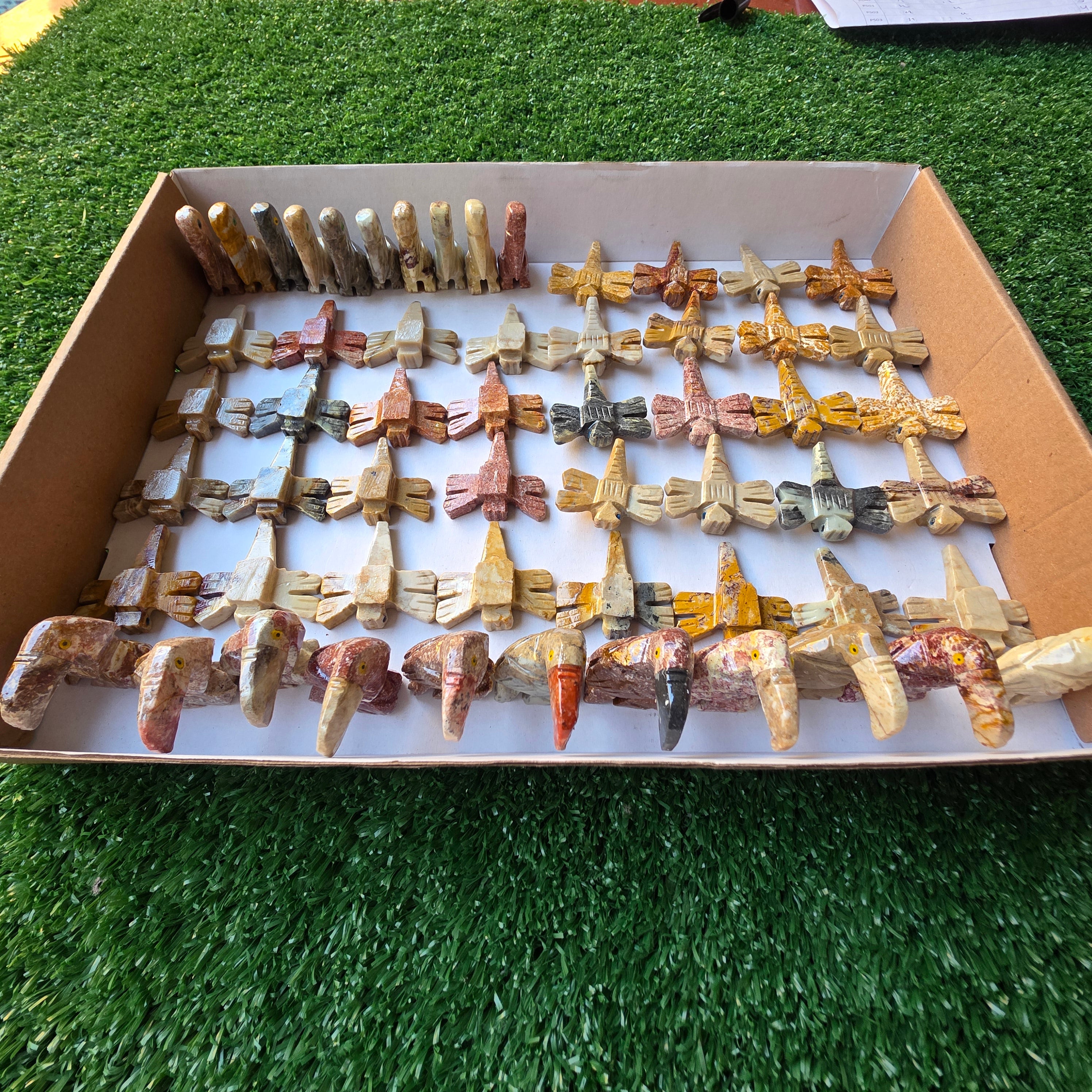 Lot 57 pcs Soapstone Animals