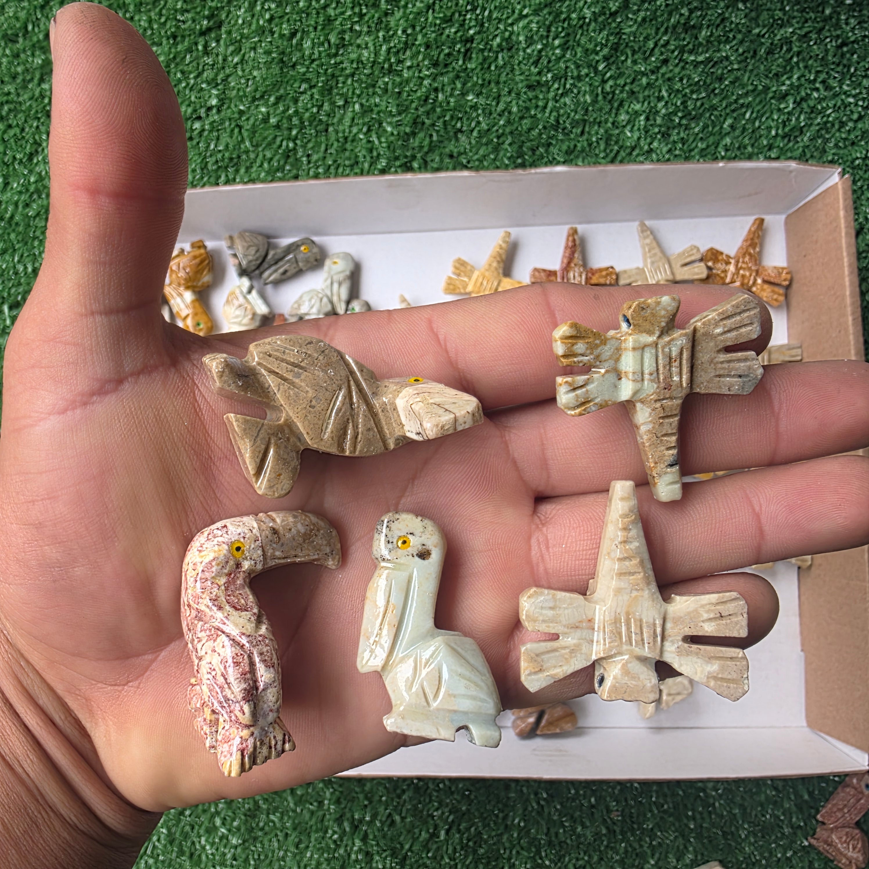 Lot 57 pcs Soapstone Animals