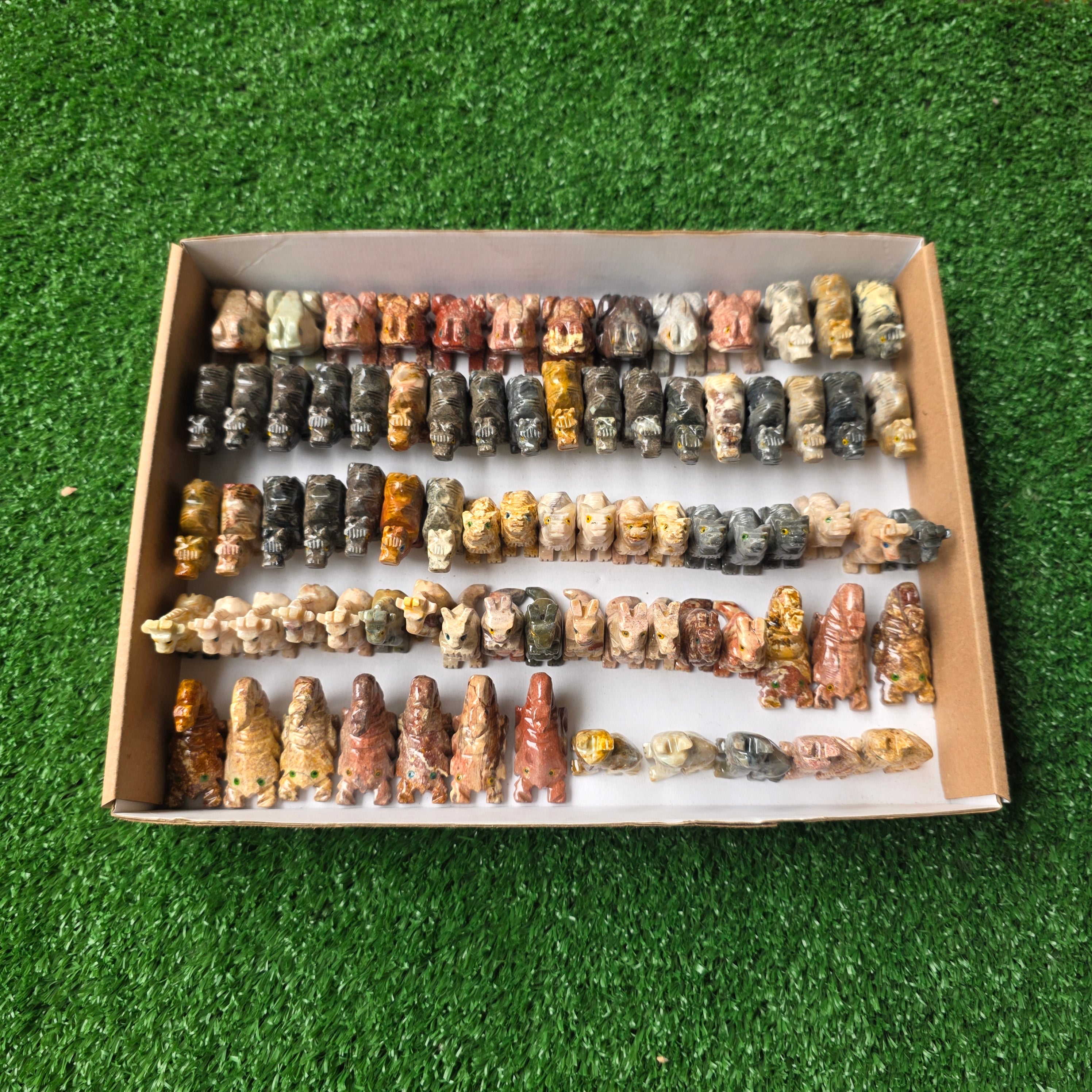 Lot 80 pcs Soapstone Animals