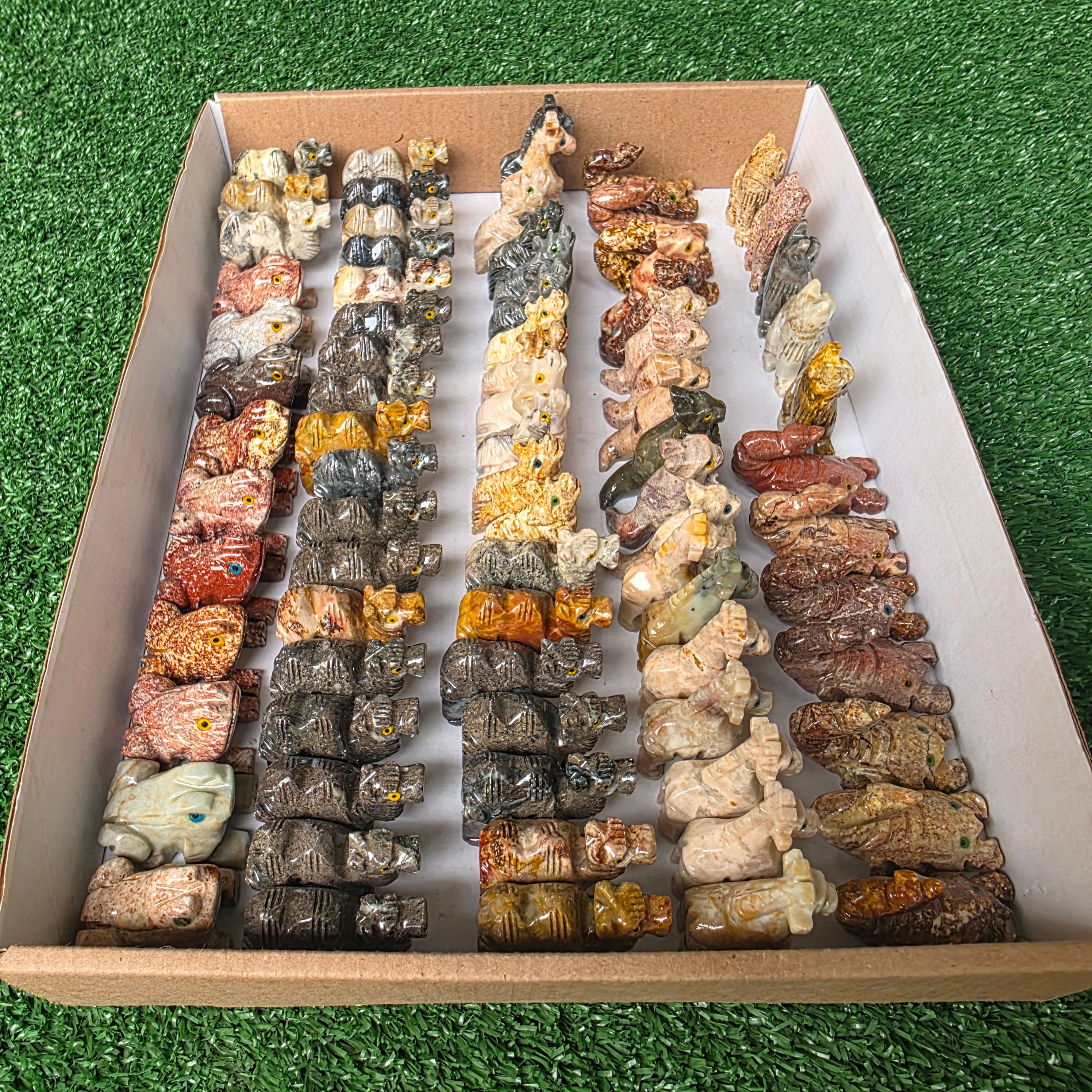 Lot 80 pcs Soapstone Animals