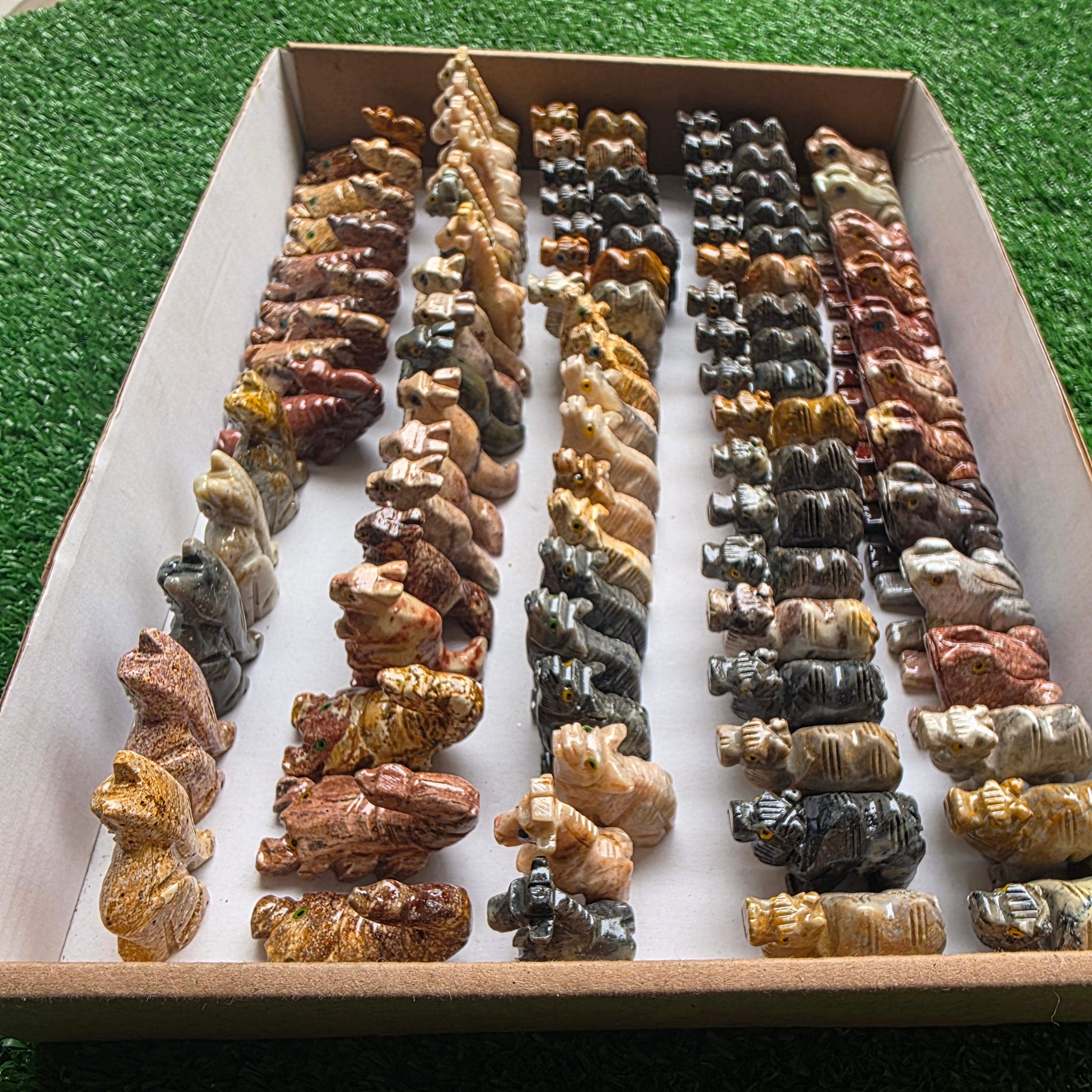 Lot 80 pcs Soapstone Animals