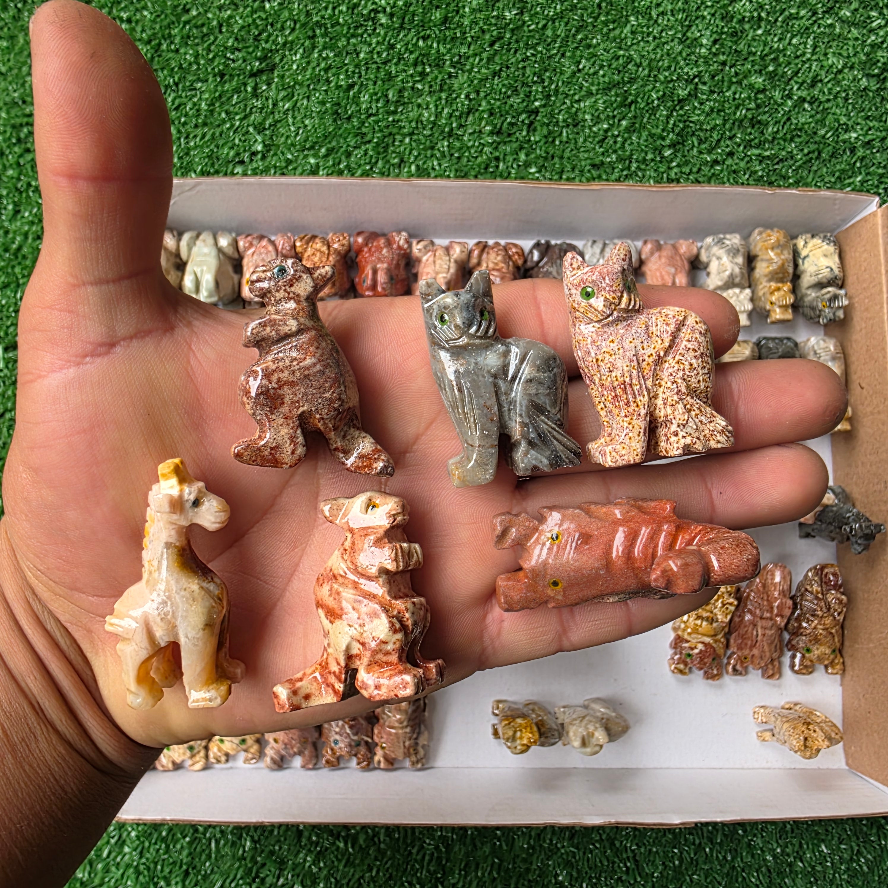 Lot 80 pcs Soapstone Animals