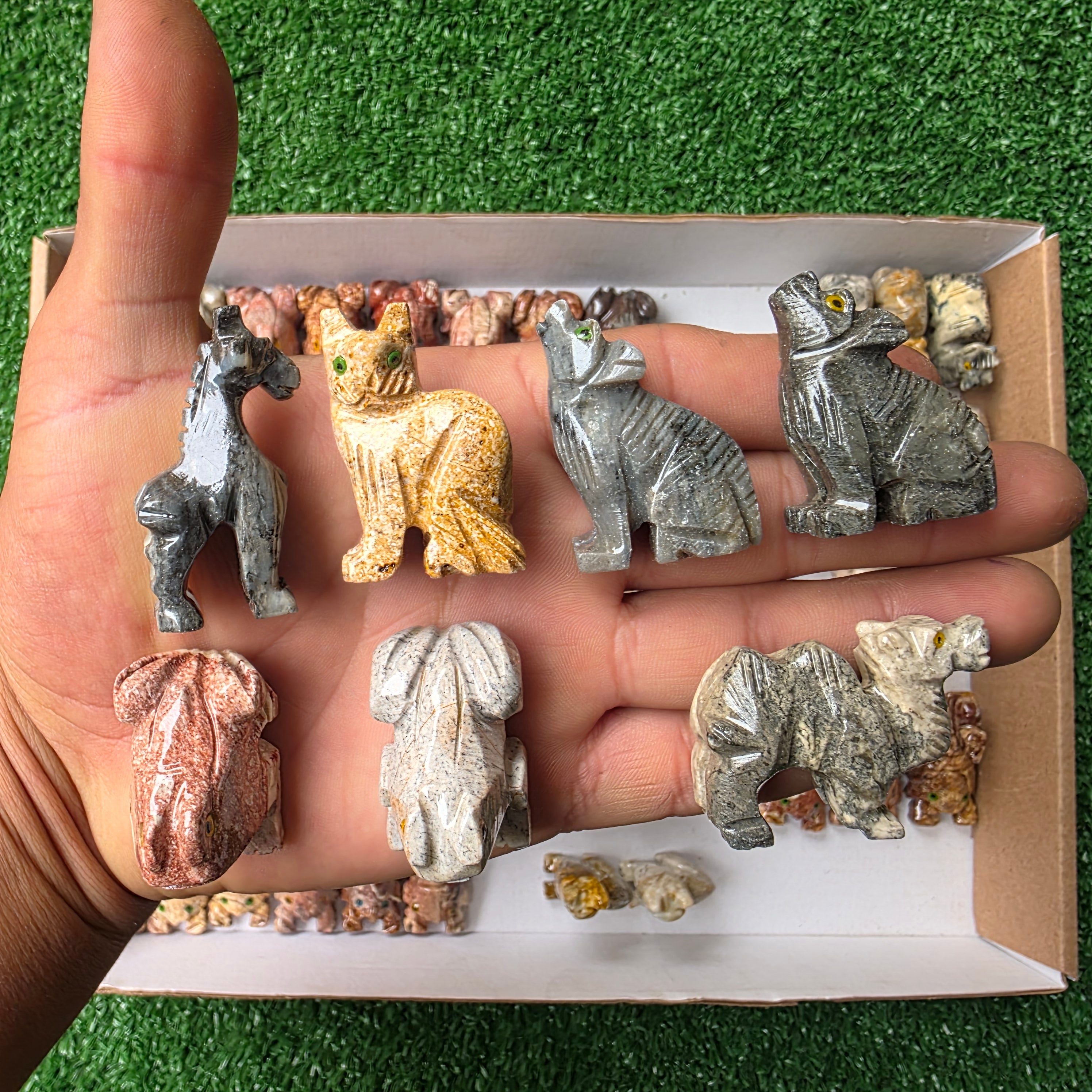 Lot 80 pcs Soapstone Animals
