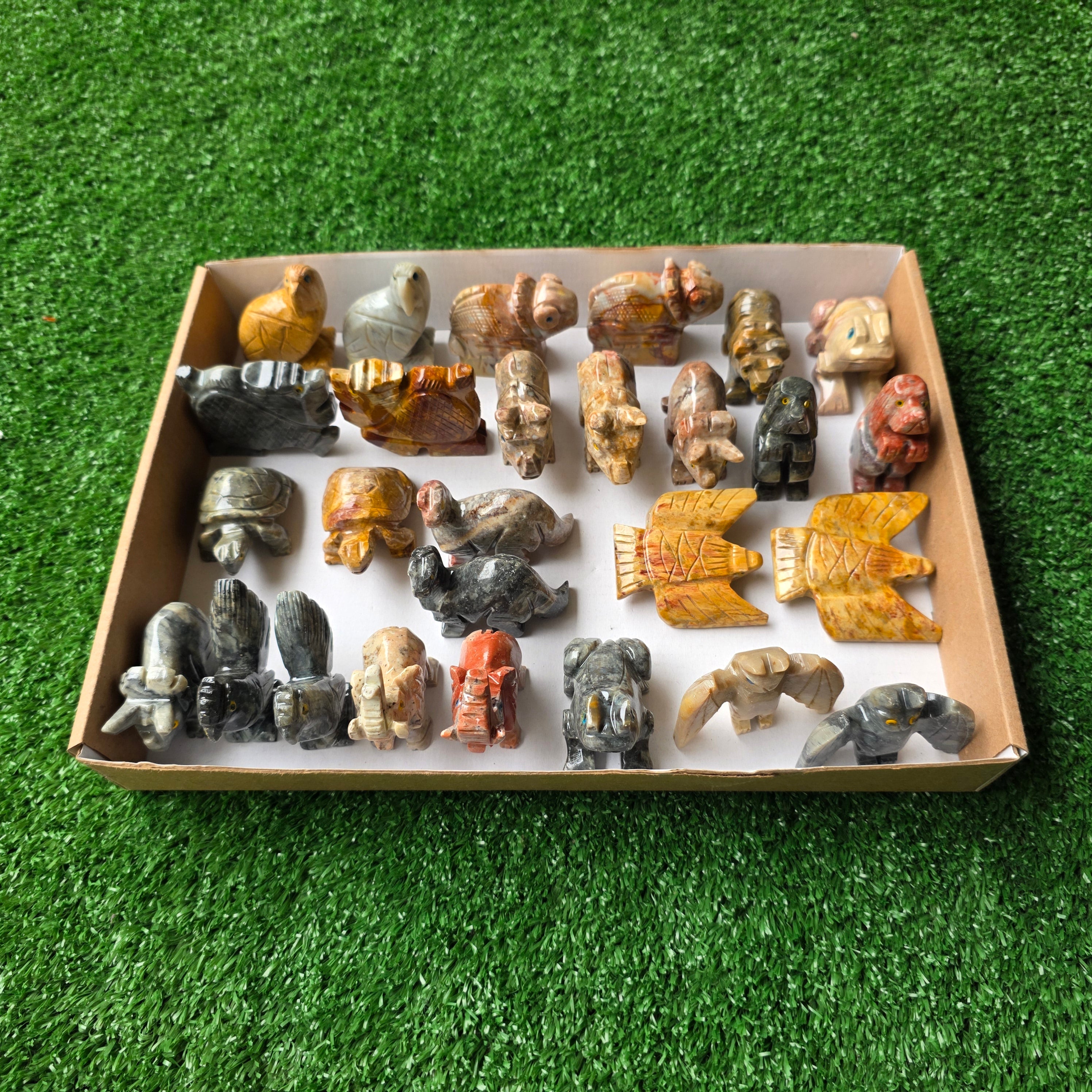 Lot 27 pcs Soapstone Animals