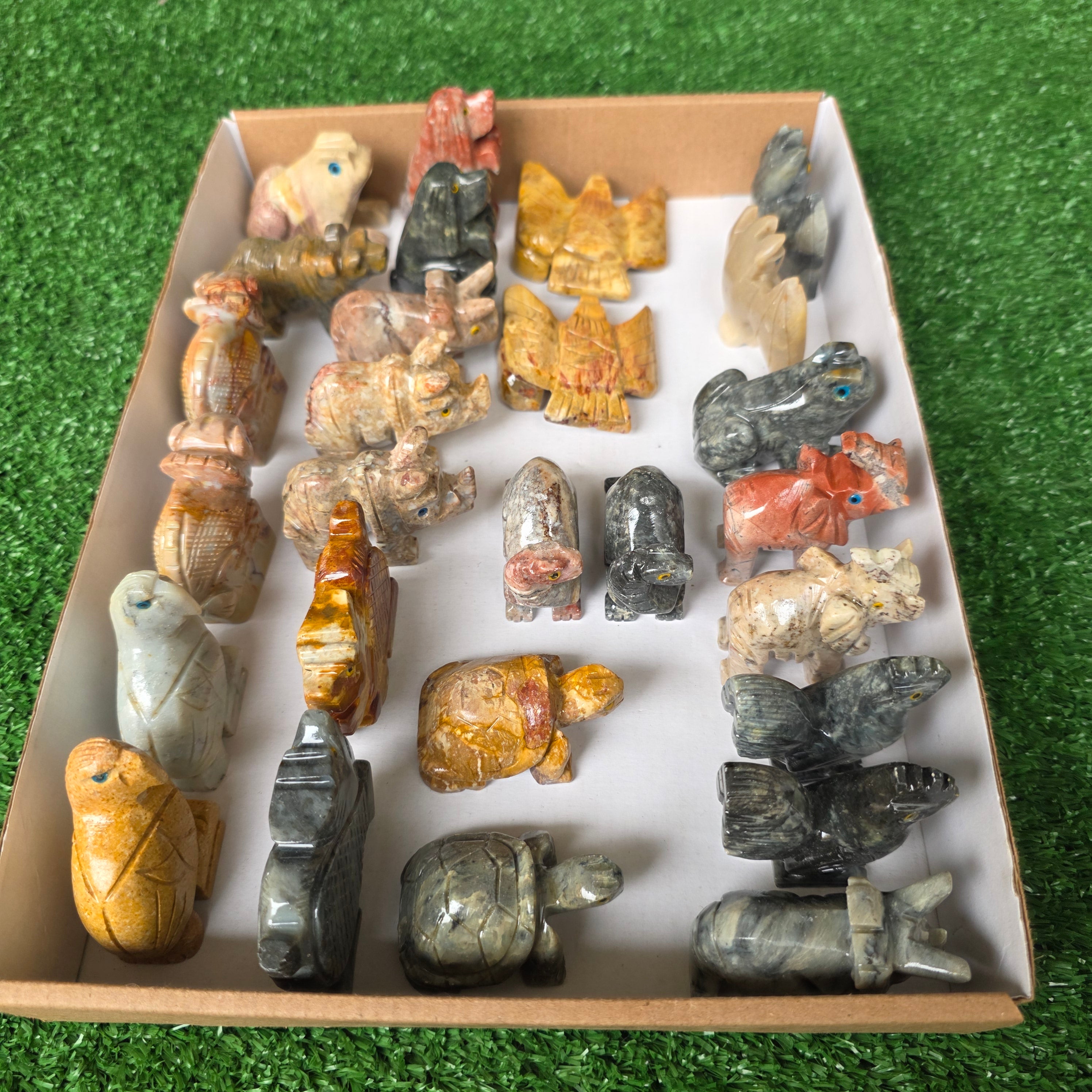 Lot 27 pcs Soapstone Animals