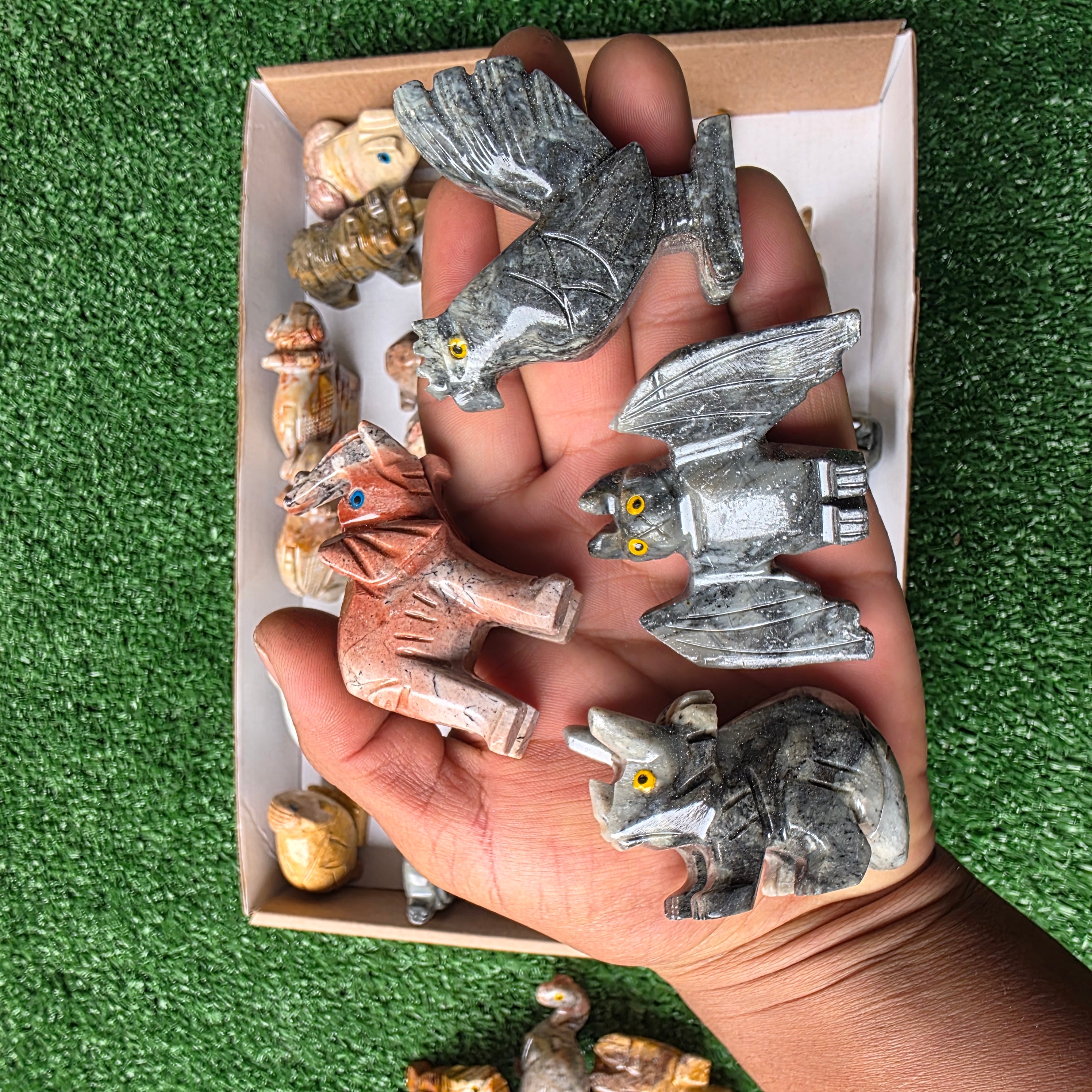 Lot 27 pcs Soapstone Animals