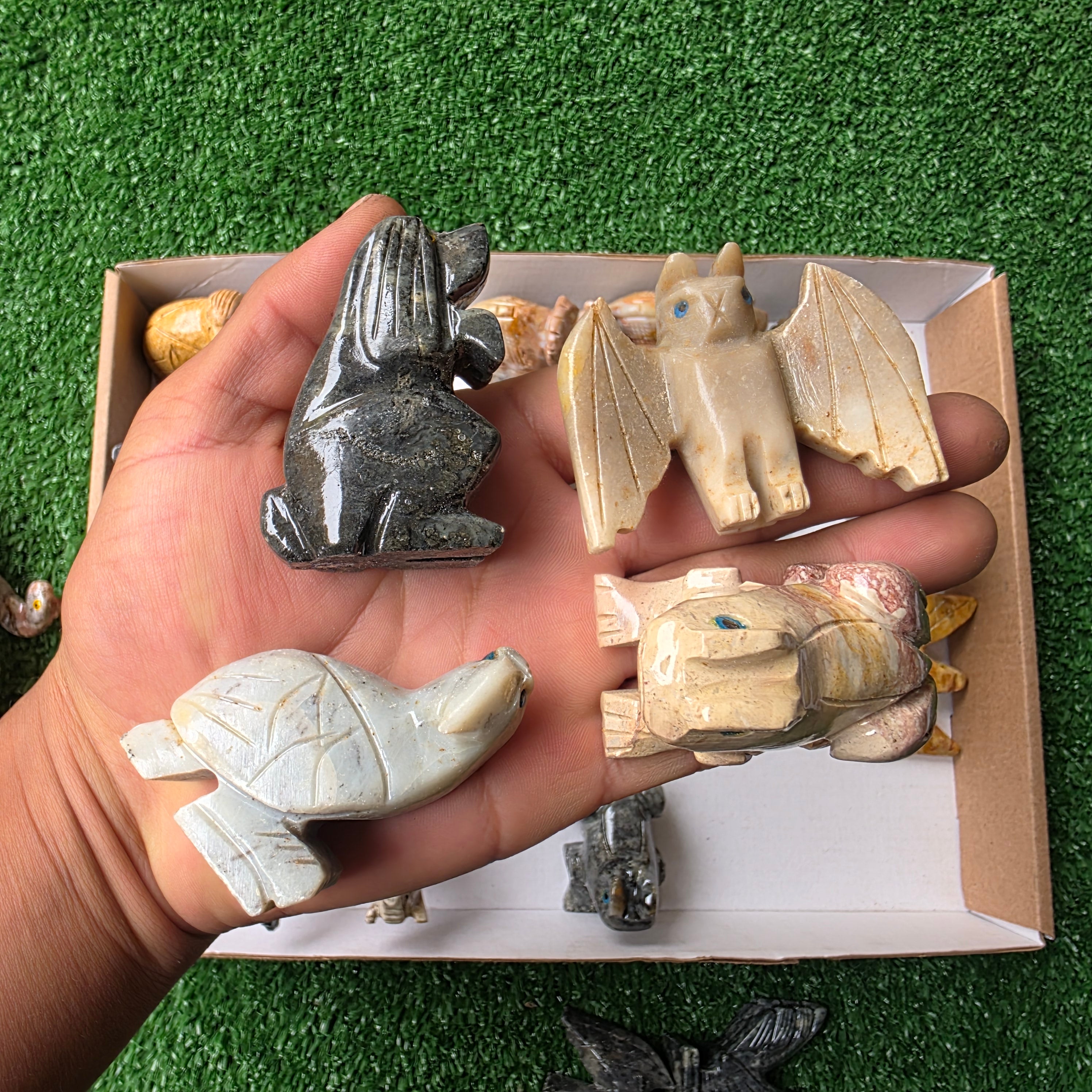 Lot 27 pcs Soapstone Animals