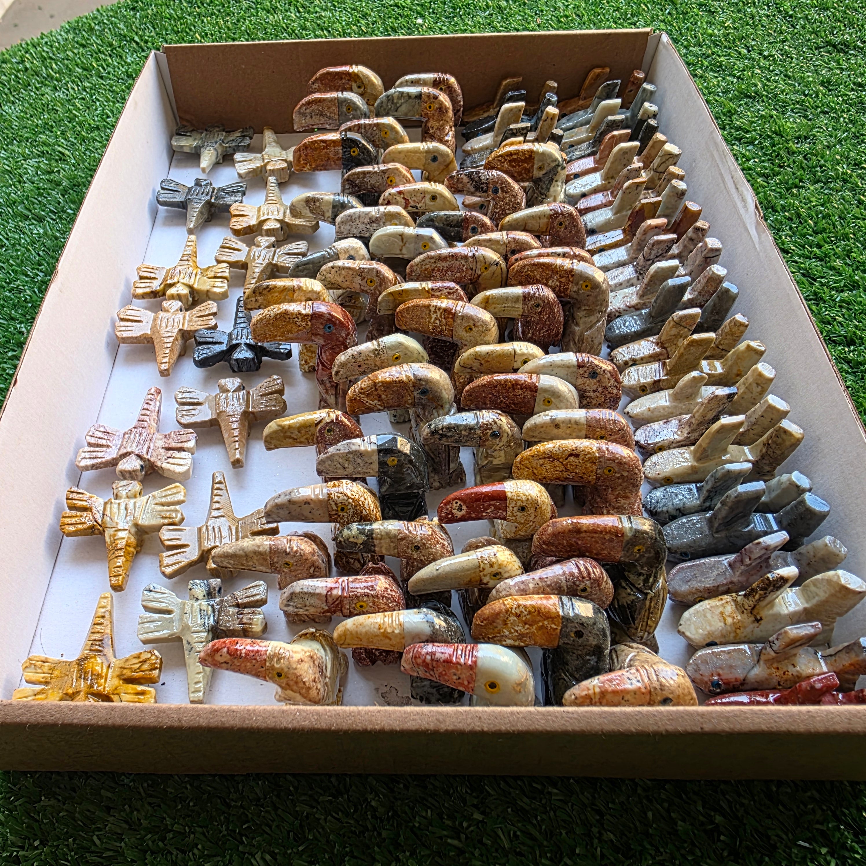 Lot 93 pcs Soapstone Animals