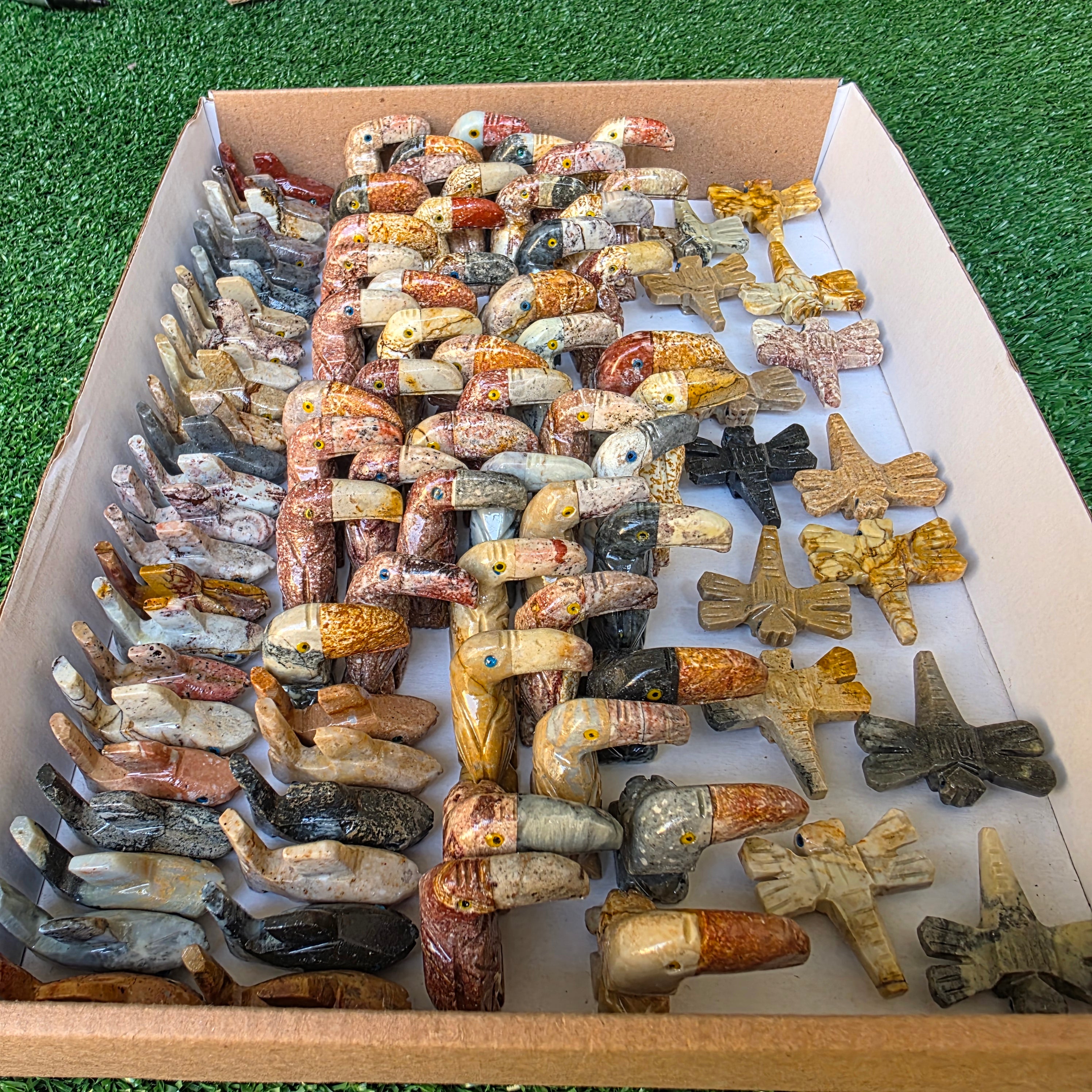 Lot 93 pcs Soapstone Animals