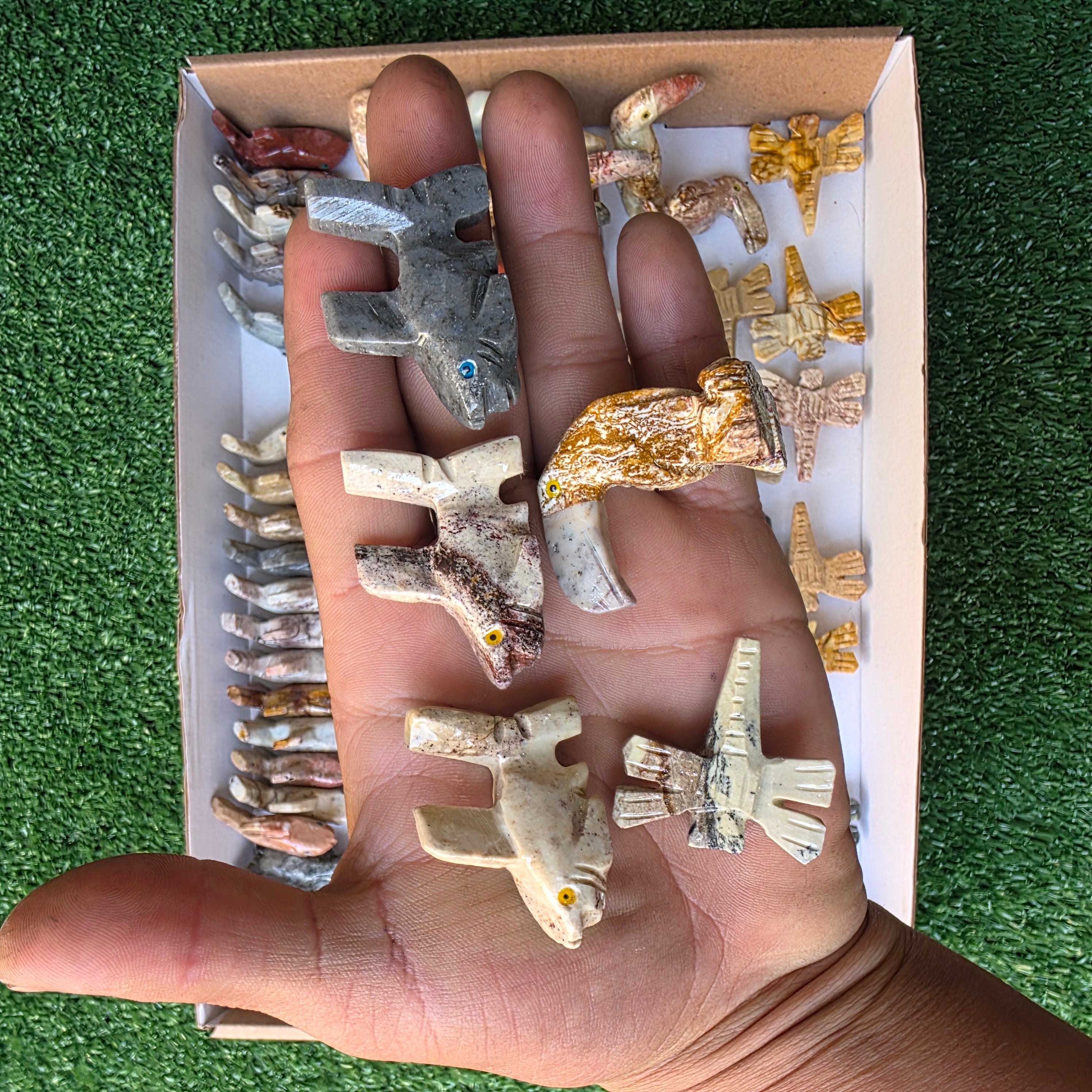 Lot 93 pcs Soapstone Animals