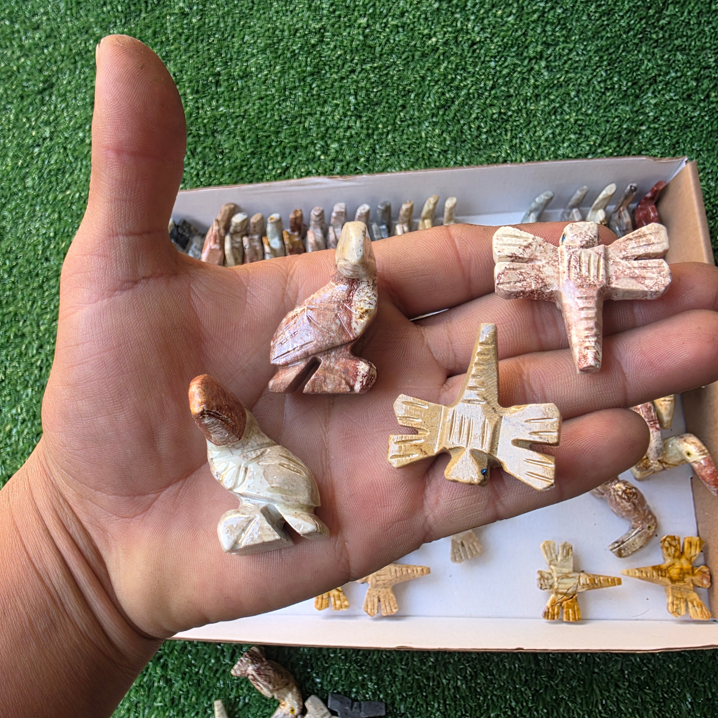 Lot 93 pcs Soapstone Animals
